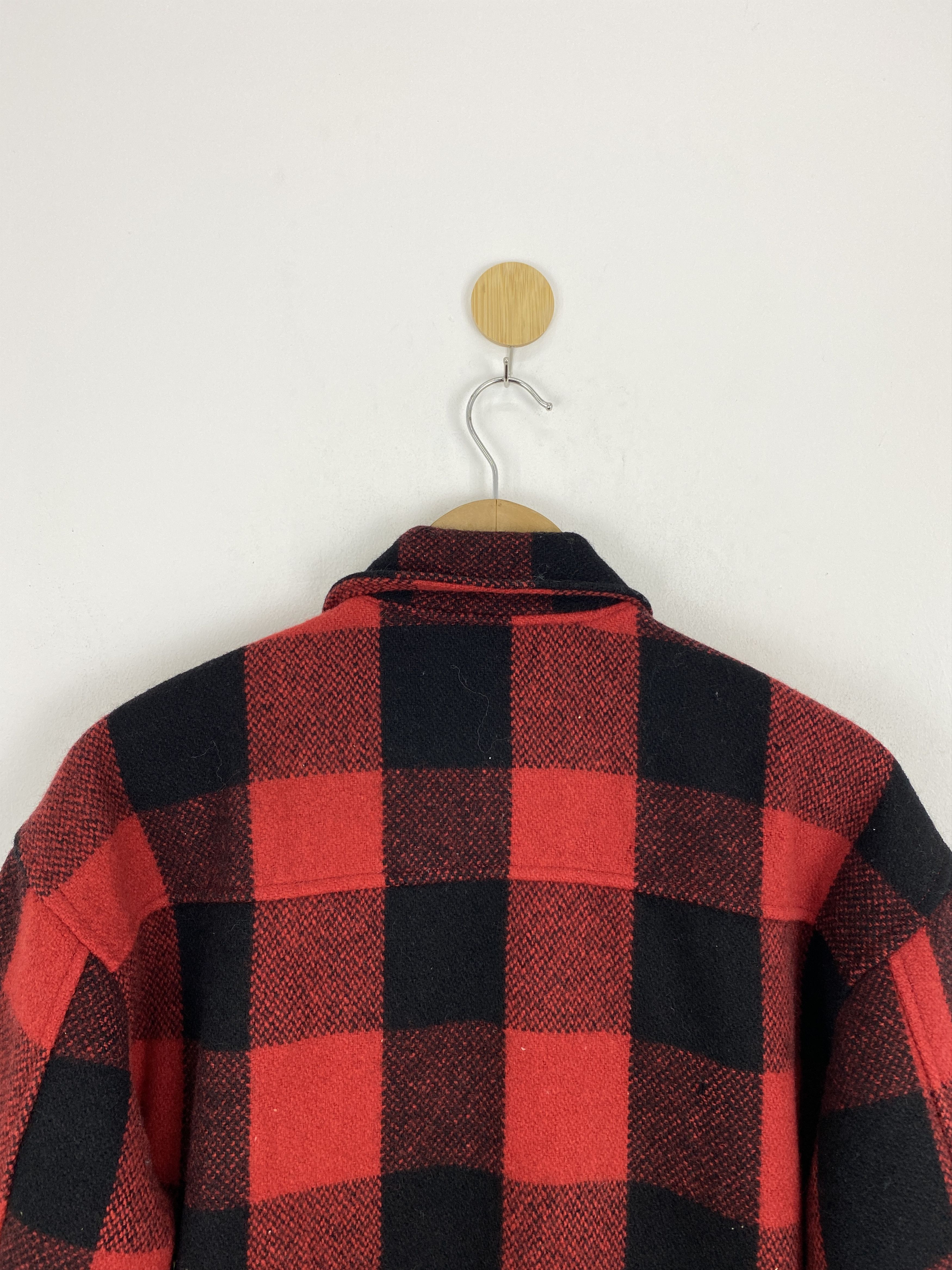 If Six Was Nine Vintage John Bull Shadow Plaid Zipper Flannel Jacket MJ0056 Size US L / EU 52-54 / 3 - 4 Thumbnail