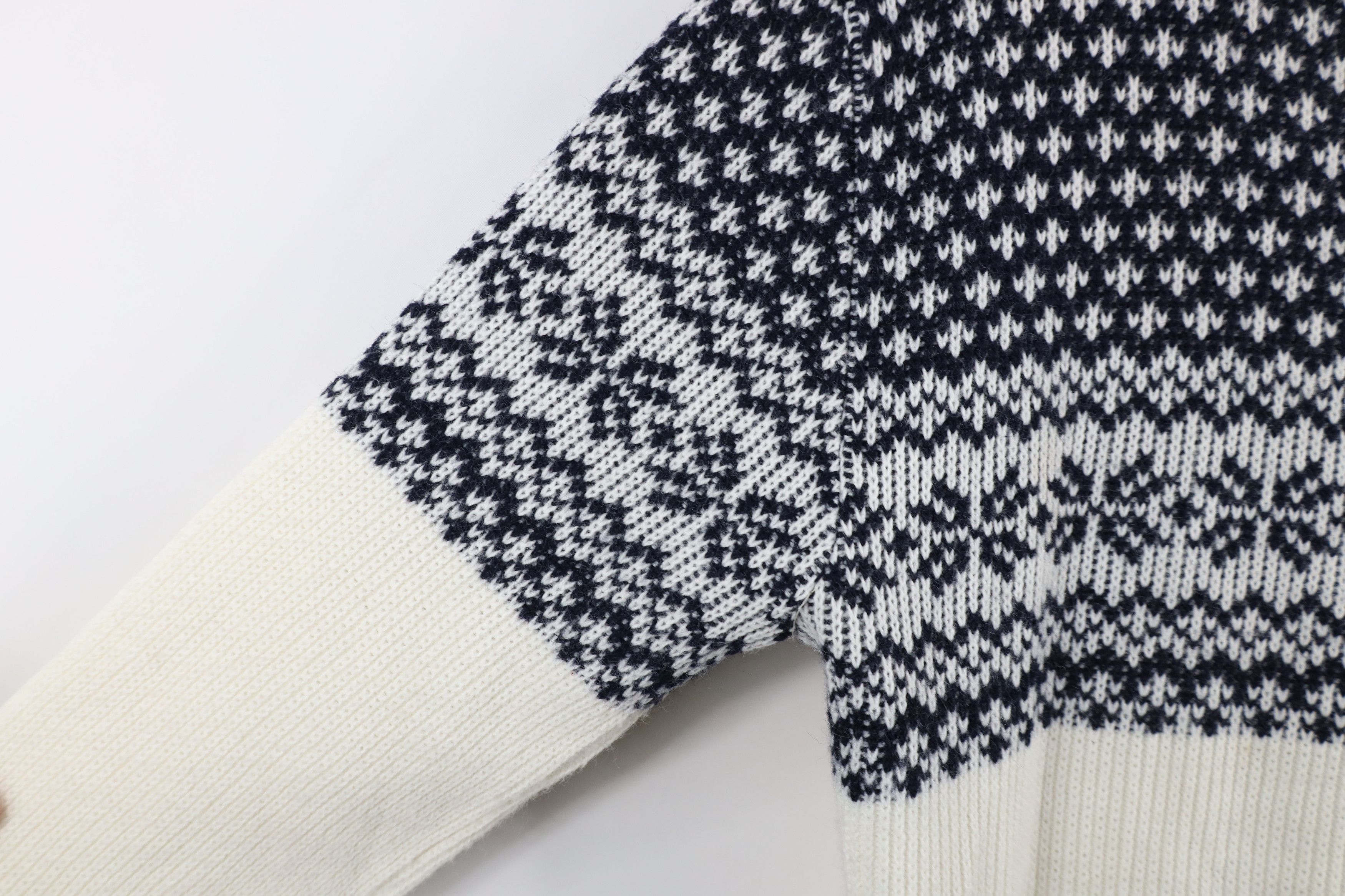 Vintage Vintage 70s Streetwear Fair Isle Knit Crewneck Sweater Size US L / EU 52-54 / 3 - 5 Thumbnail