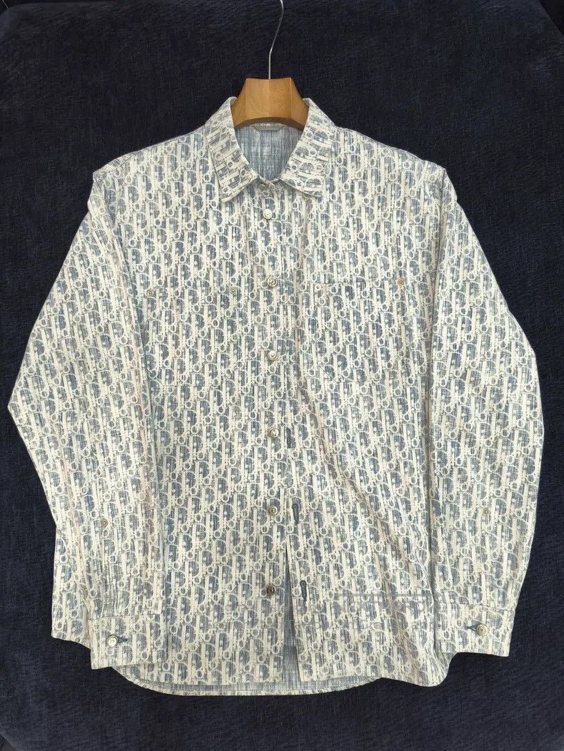Dior Dior Size38 Old-fashioned denim shirt Size US XXS / EU 40 - 1 Thumbnail