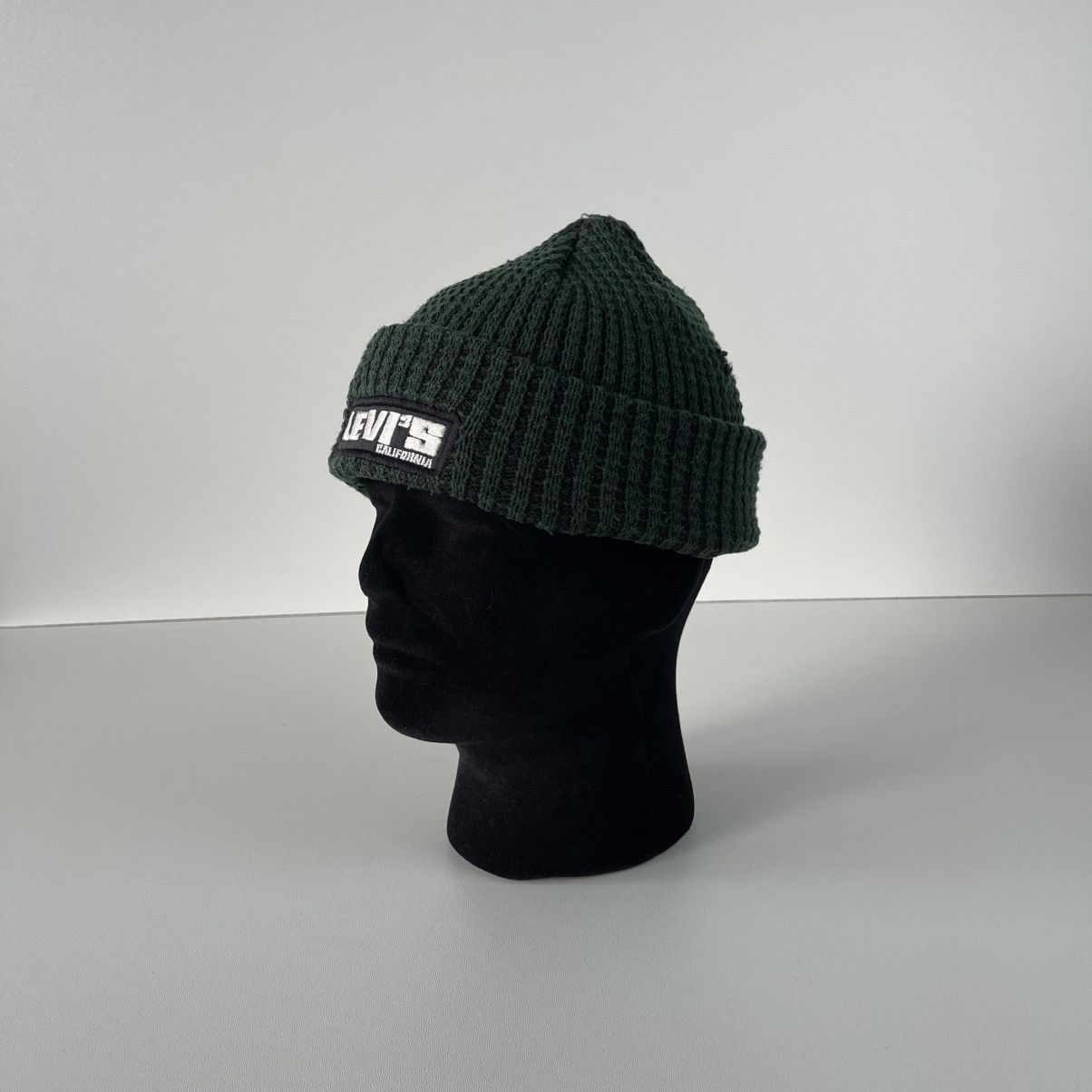 Levi's Levi’s California Logo Vintage 90’s Beanie Hat Green Size ONE SIZE - 1 Thumbnail