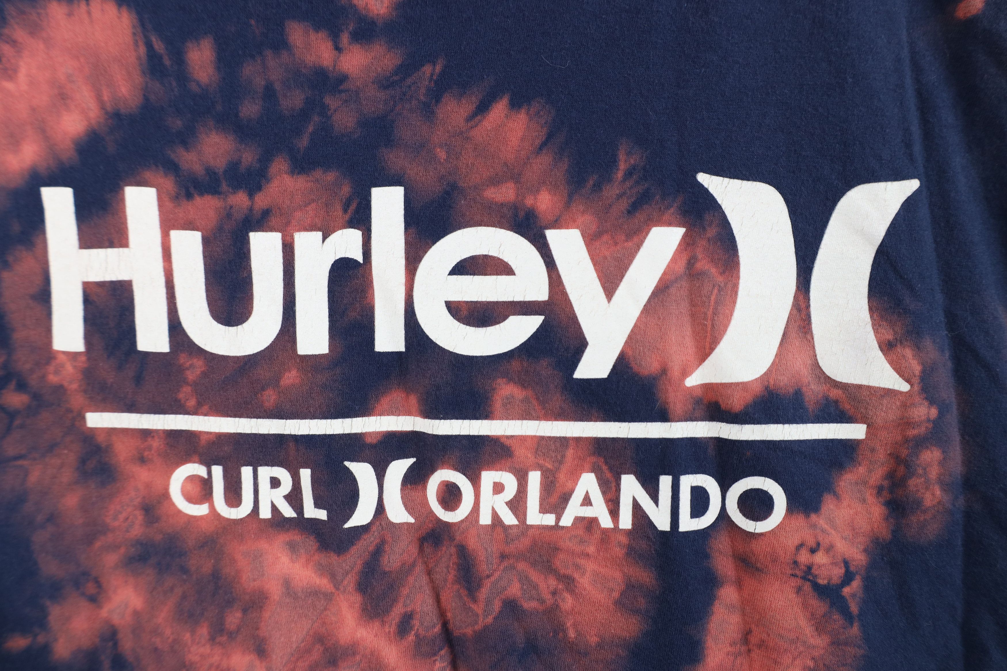 Hurley Hurley Surfing Acid Wash Spell Out Short Sleeve T-Shirt Blue Size US XXL / EU 58 / 5 - 4 Thumbnail
