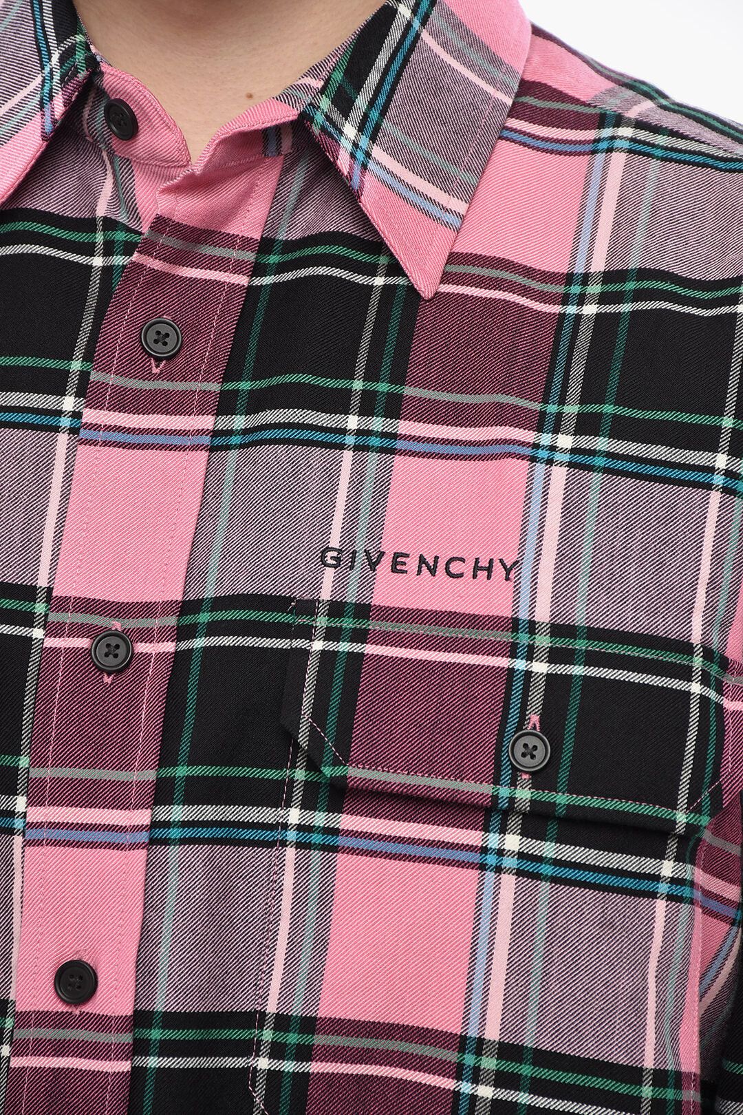 Givenchy og1mm0326 Cotton-Blend Shirt in Pink Size US S / EU 44-46 / 1 - 3 Thumbnail