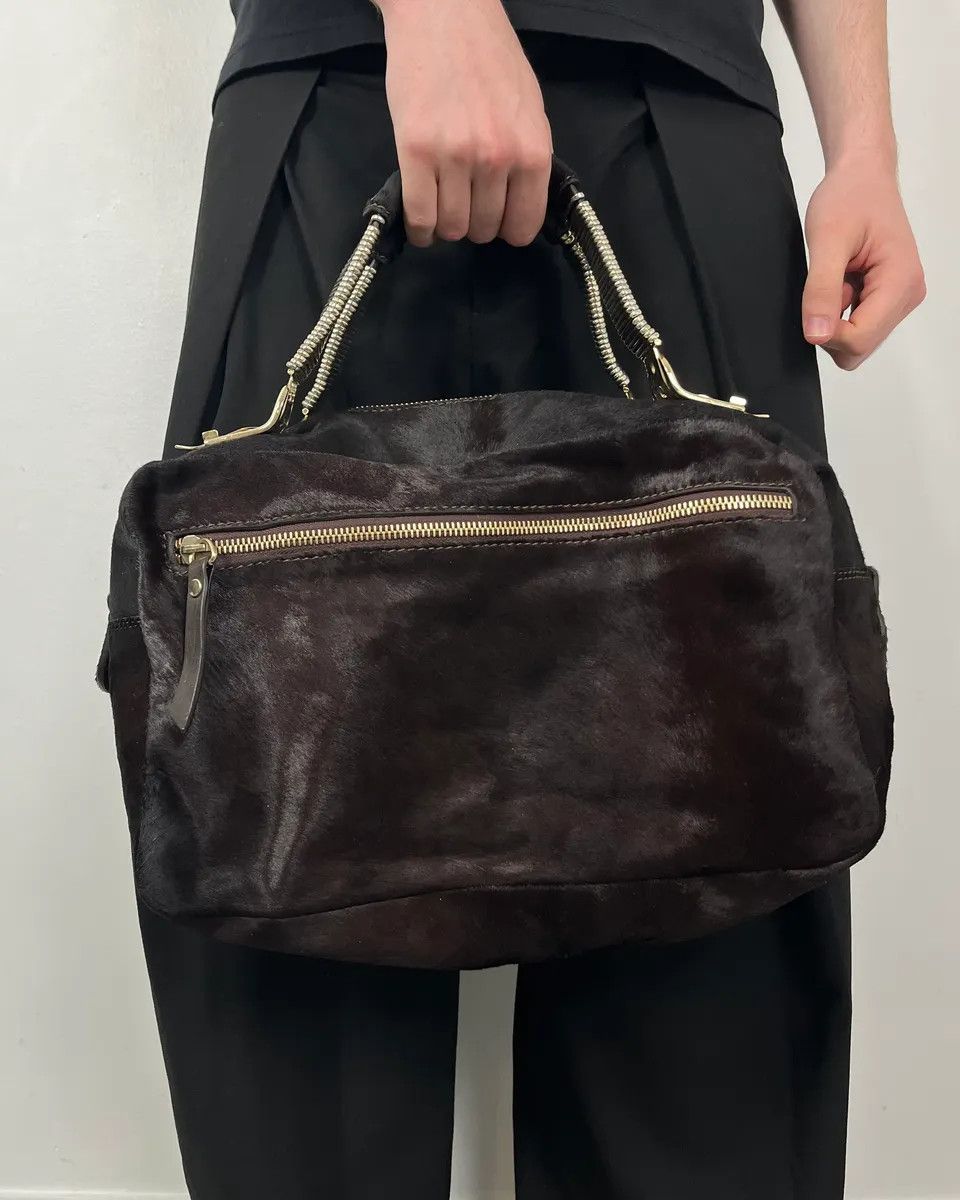 Vintage Cesare Paciotti Brown Pony Hair Handle Bag Size ONE SIZE - 3 Thumbnail