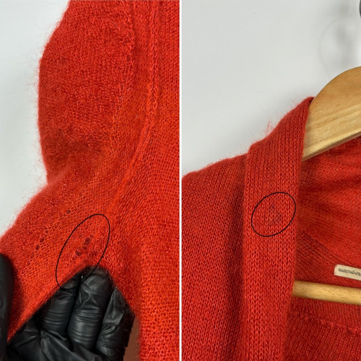 Marithe + Francois Girbaud Vintage Marithe Francois Girbaud Mohair Knit Scarf Sweater Size S / US 4 / IT 40 - 21 Thumbnail