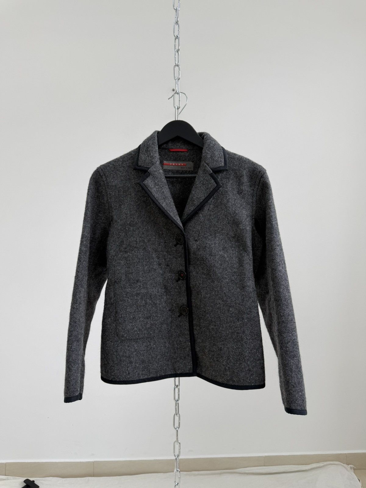 Prada Vintage Prada Wool Luxury Womens Jacket Blazers Size M / US 6-8 / IT 42-44 - 2 Thumbnail