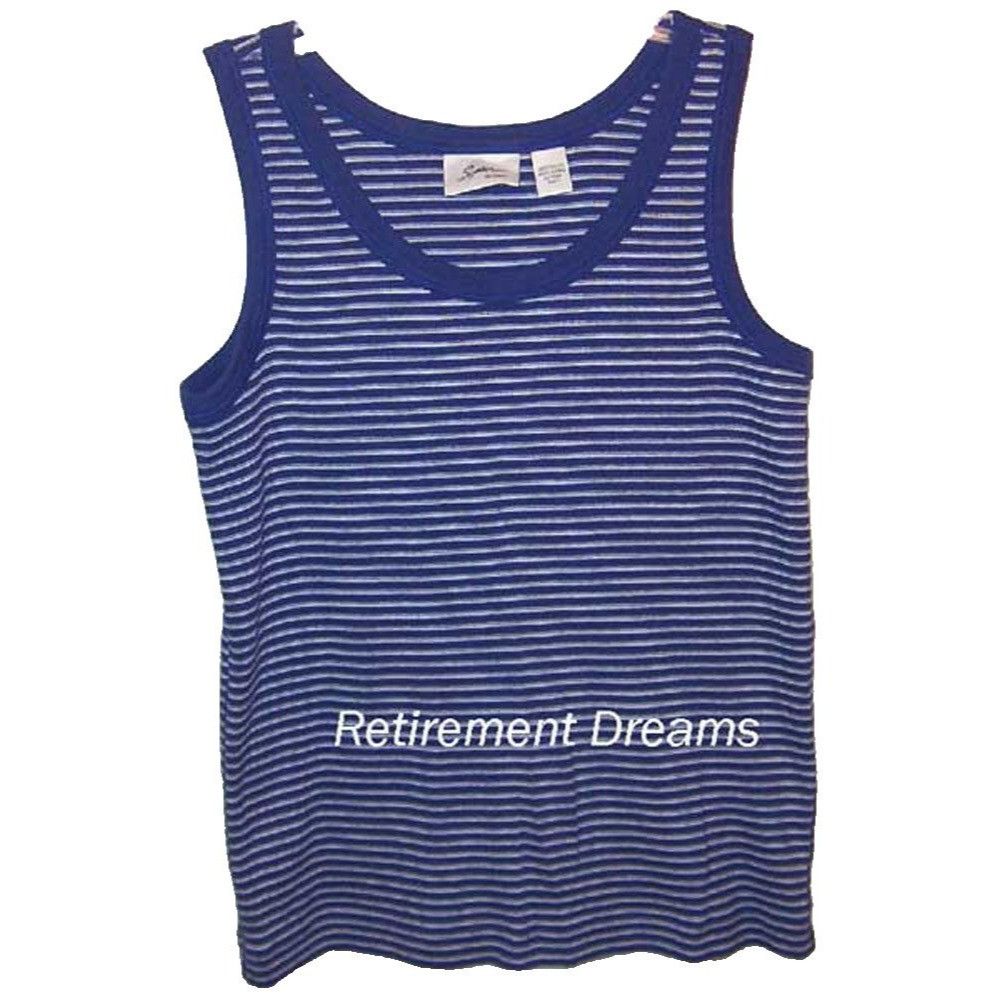 Chicos Chicos Spa Size 1 M 8 Blue White Striped Tank Top Sleeveless Size M / US 6-8 / IT 42-44 - 1 Thumbnail