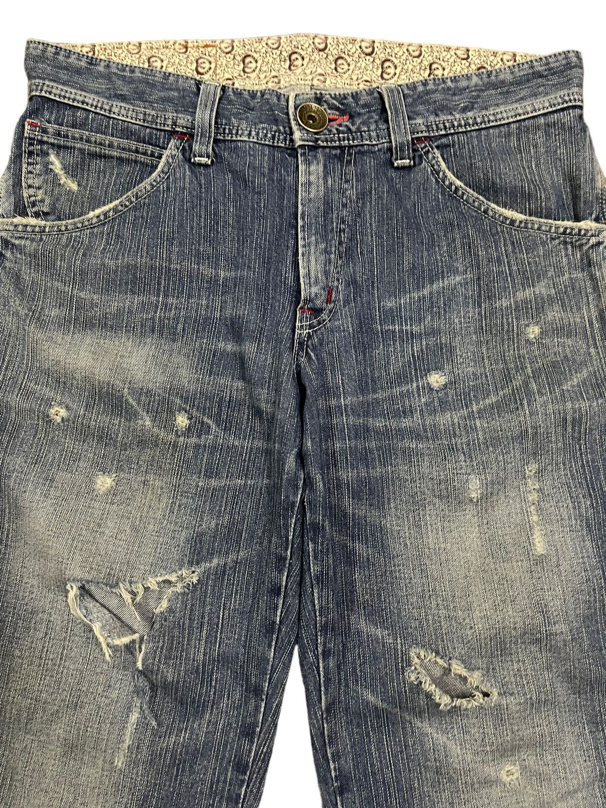 Edwin Vintage Edwin Classic Blue Wash Distressed Short Denim Size US 34 / EU 50 - 3 Thumbnail