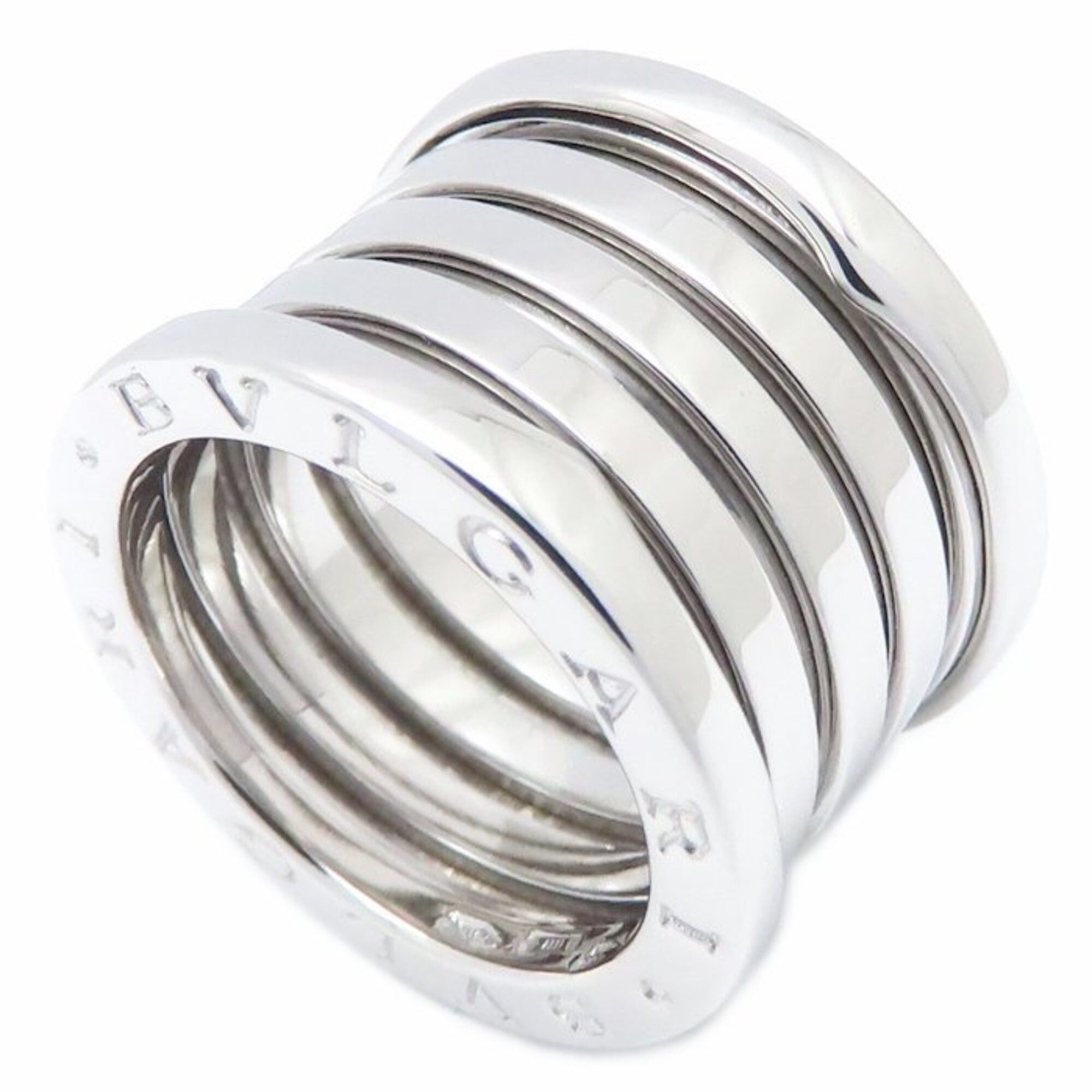 Bvlgari BVLGARI B.zero1 Ring, 5-band, Size L, #52, 18K White Gold, Women's, 295246 Size ONE SIZE - 1 Thumbnail