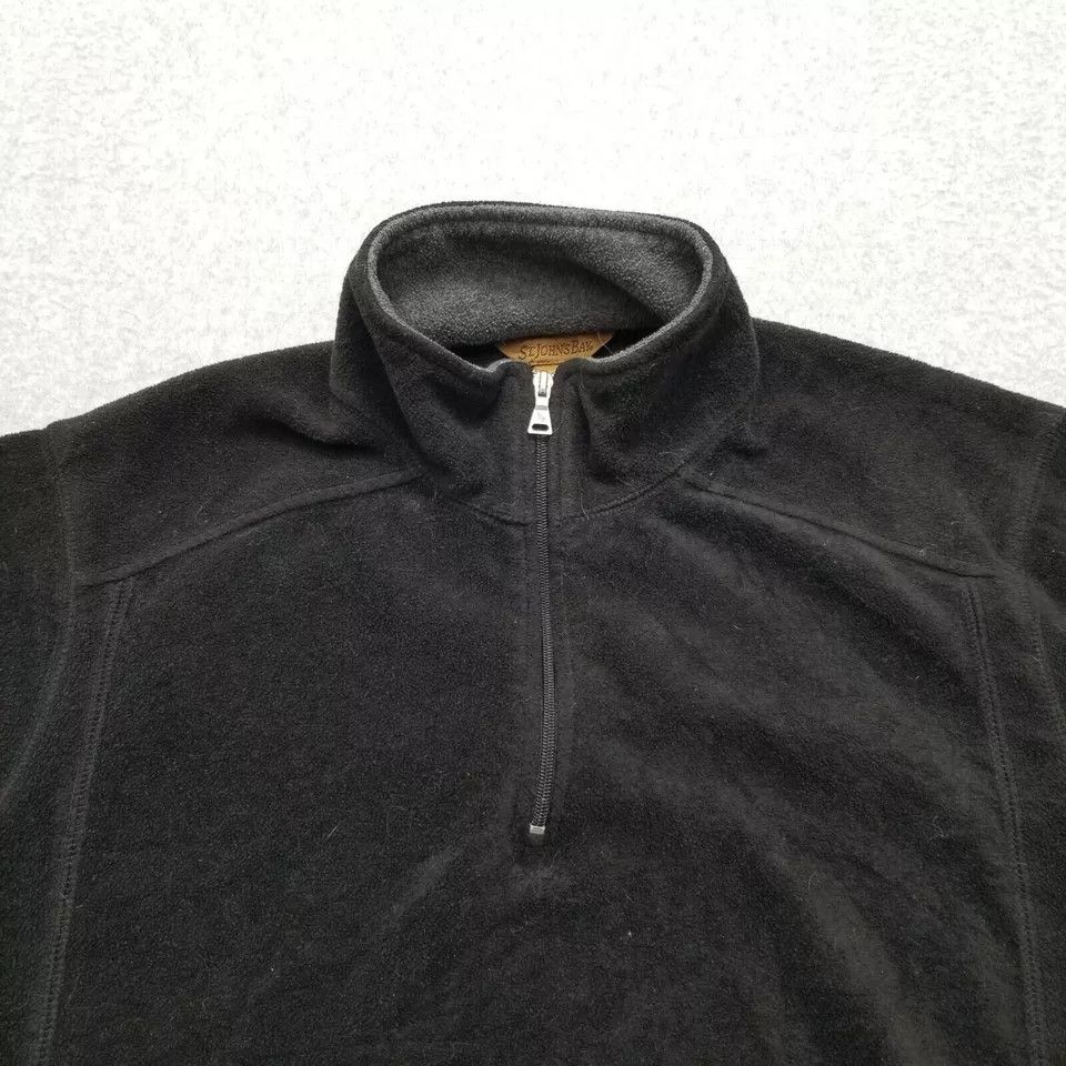 St. Johns Bay St Johns Bay Fleece Jacket Womens Large Black Pockets Zip Size L / US 10 / IT 46 - 4 Thumbnail