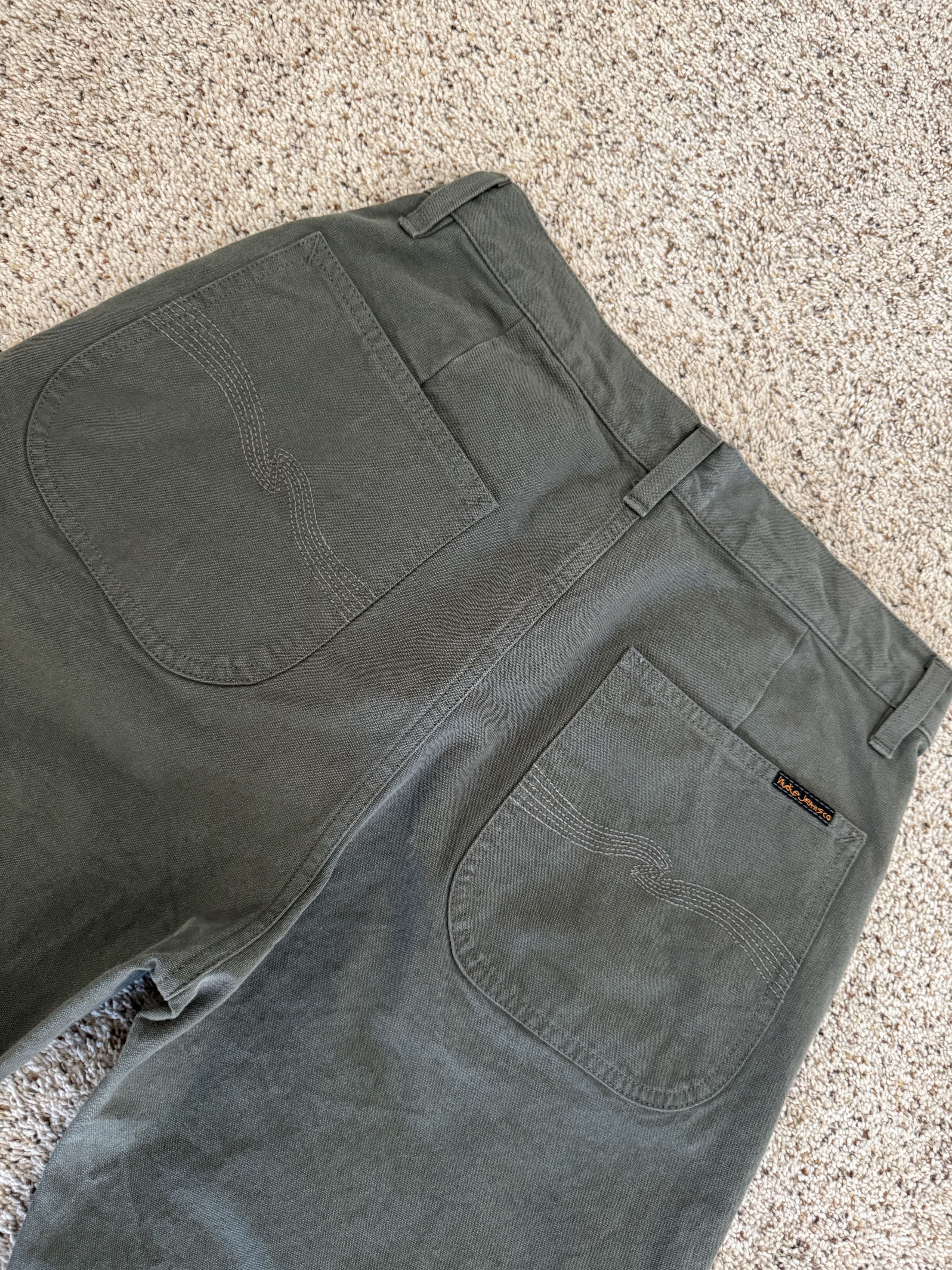 Nudie Jeans Tuff Tony Straight-Leg Organic Cotton-Canvas Trousers Size US 30 / EU 46 - 3 Thumbnail