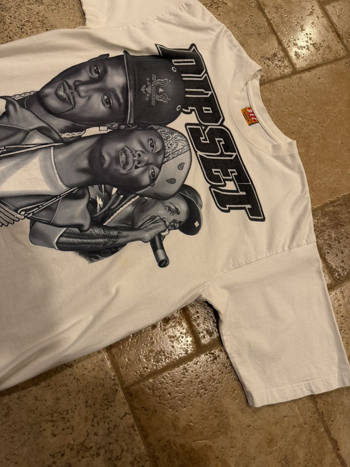 Vintage Vintage Dipset Cam’ron Juelz Jim Jones Writer White T-Shirt Size US XXL / EU 58 / 5 - 6 Thumbnail