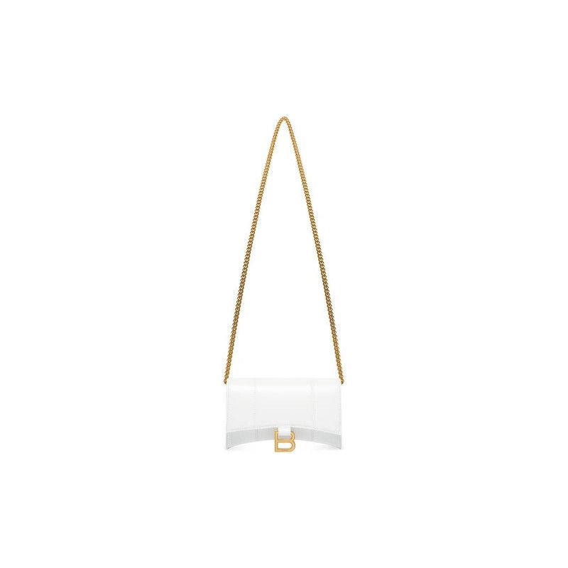 Balenciaga o1la1rc1a0226 Size: OS / Hourglass Wallet On Chain Box White Size ONE SIZE - 1 Thumbnail