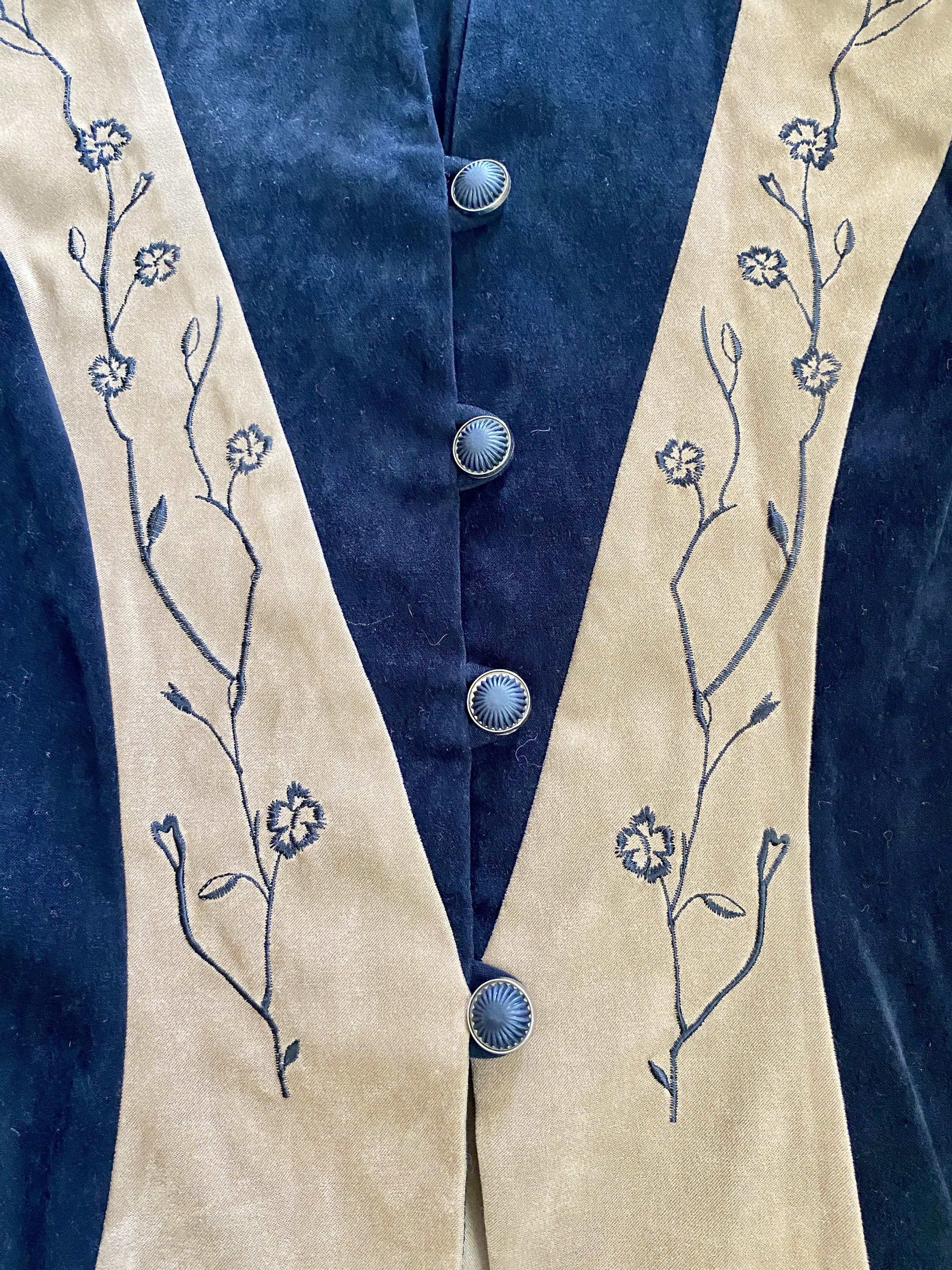Vintage Vintage 80s D.J. Summers Faux Suede Long Blazer Size M / US 6-8 / IT 42-44 - 6 Thumbnail