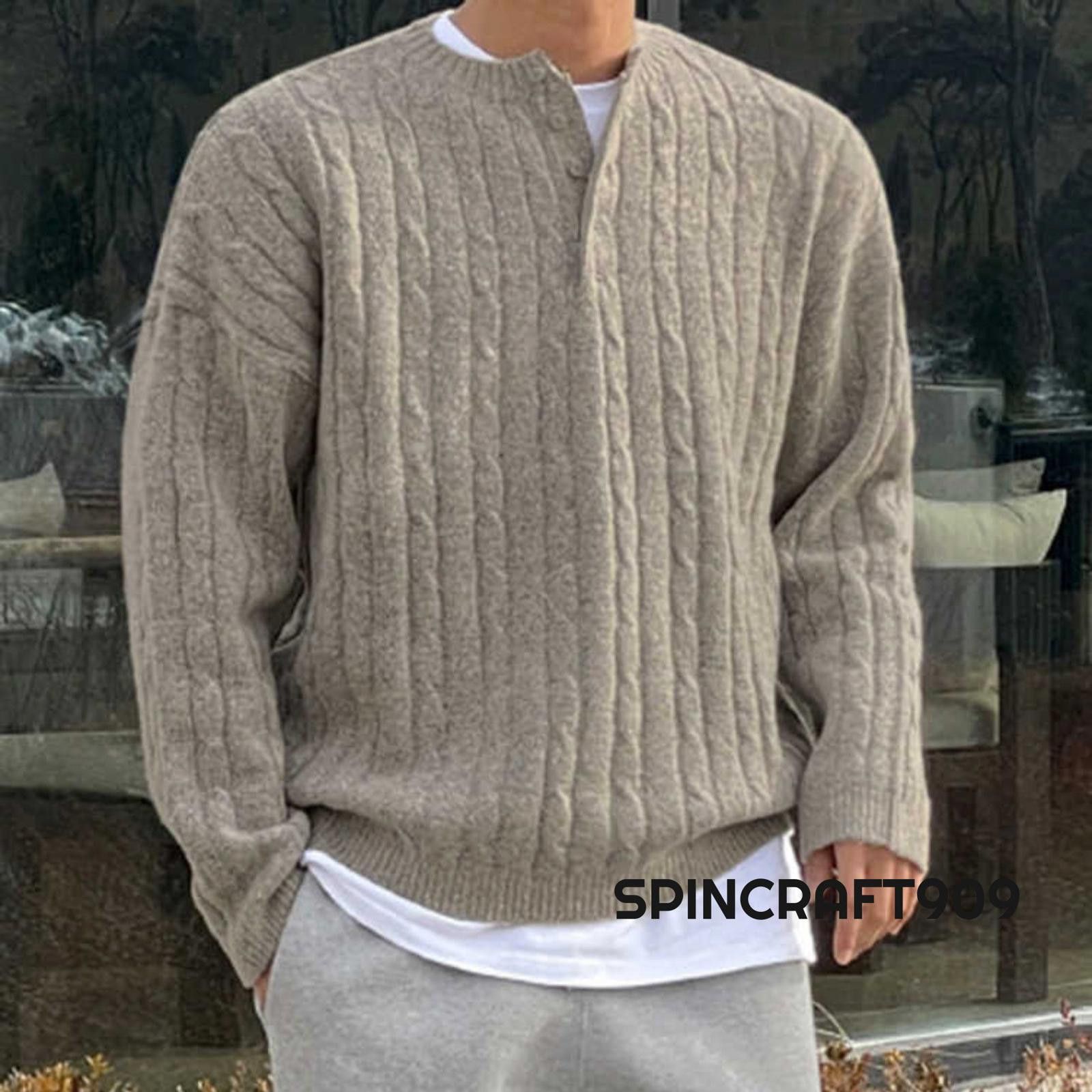 Gray Cable Knit Sweater