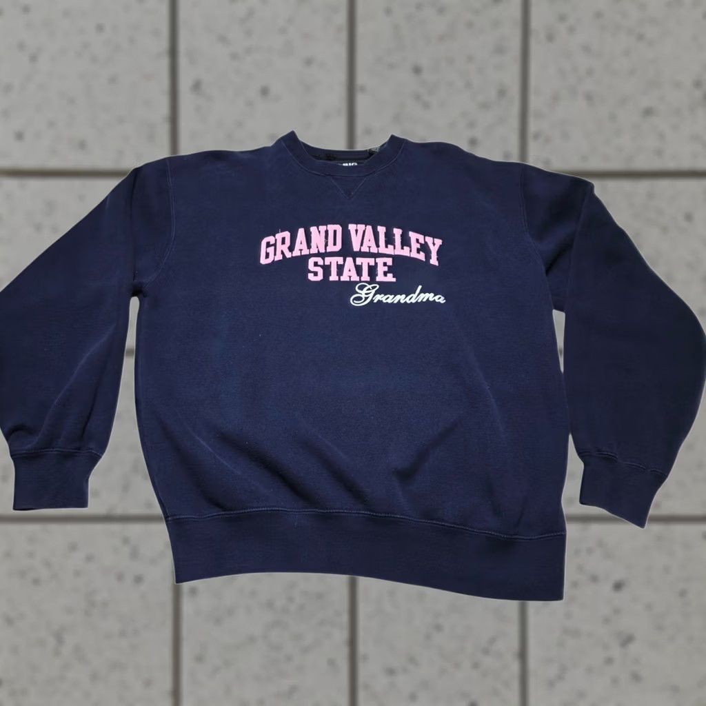 Vintage VINTAGE Grand Valley State Grandma Women’s Navy Sweatshirt Embroidered Medium Size M / US 6-8 / IT 42-44 - 1 Thumbnail