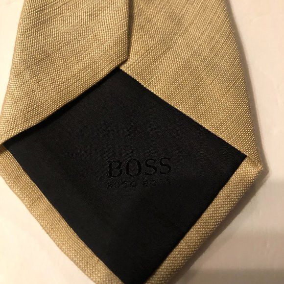 Hugo Boss HUGO BOSS MEN'S NEW 70%LINEN 30%SILK NECK TIE 3" X 60" Size ONE SIZE - 7 Thumbnail