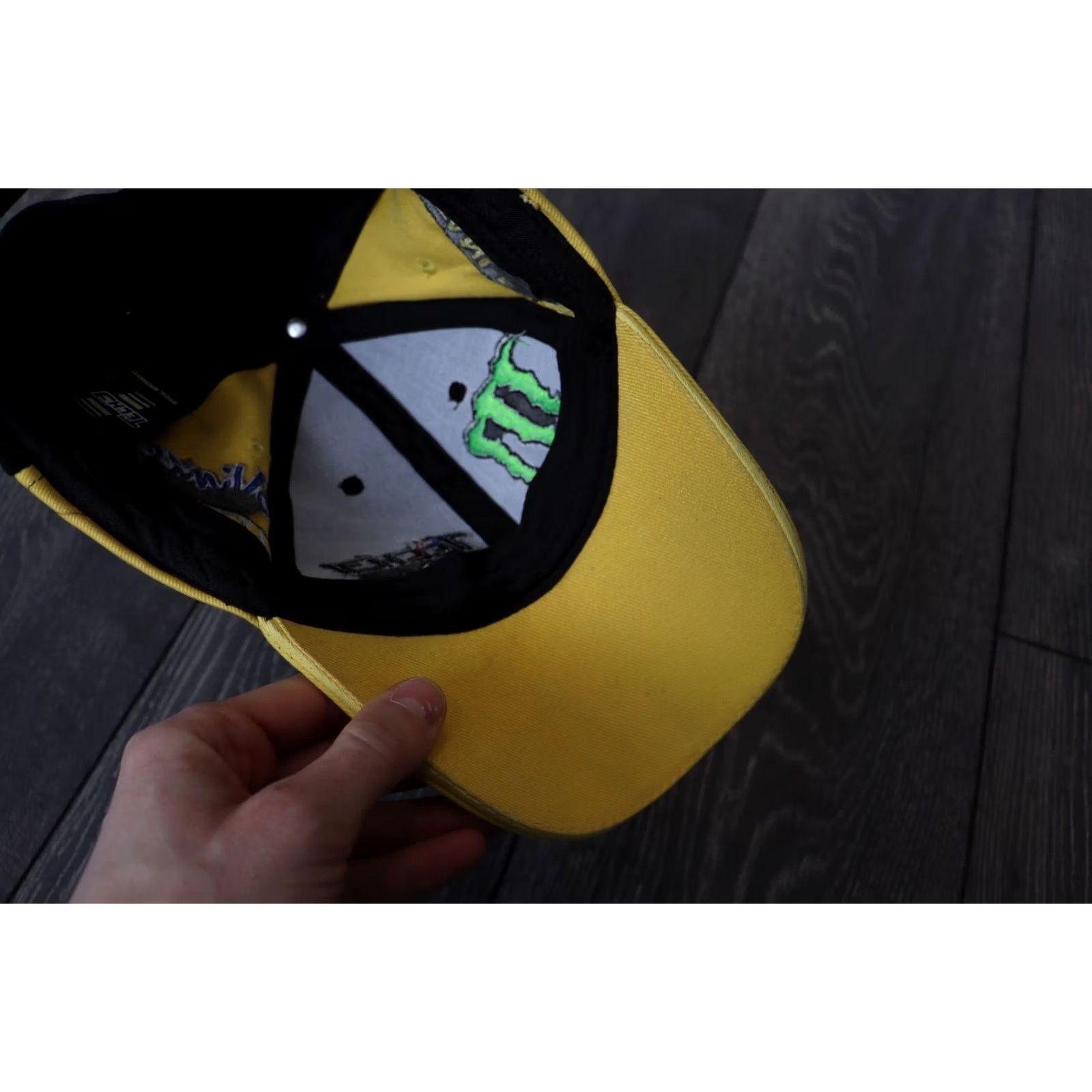 Yamaha OFFICIAL TECH3 YAMAHA RACING MONSTER ENERGY TEAM BASEBALL CAP ADJUSTABLE OS Size ONE SIZE - 6 Thumbnail