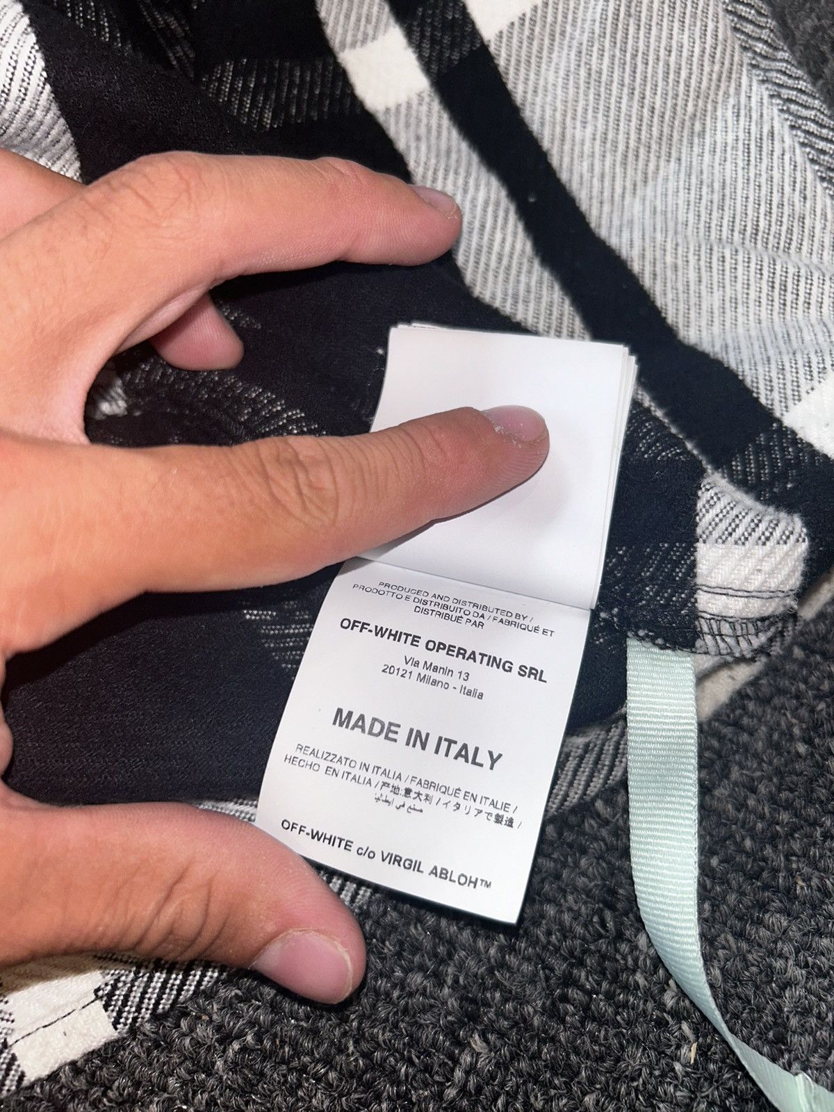 Off-White Offwhite checked flannel Size US S / EU 44-46 / 1 - 7 Thumbnail