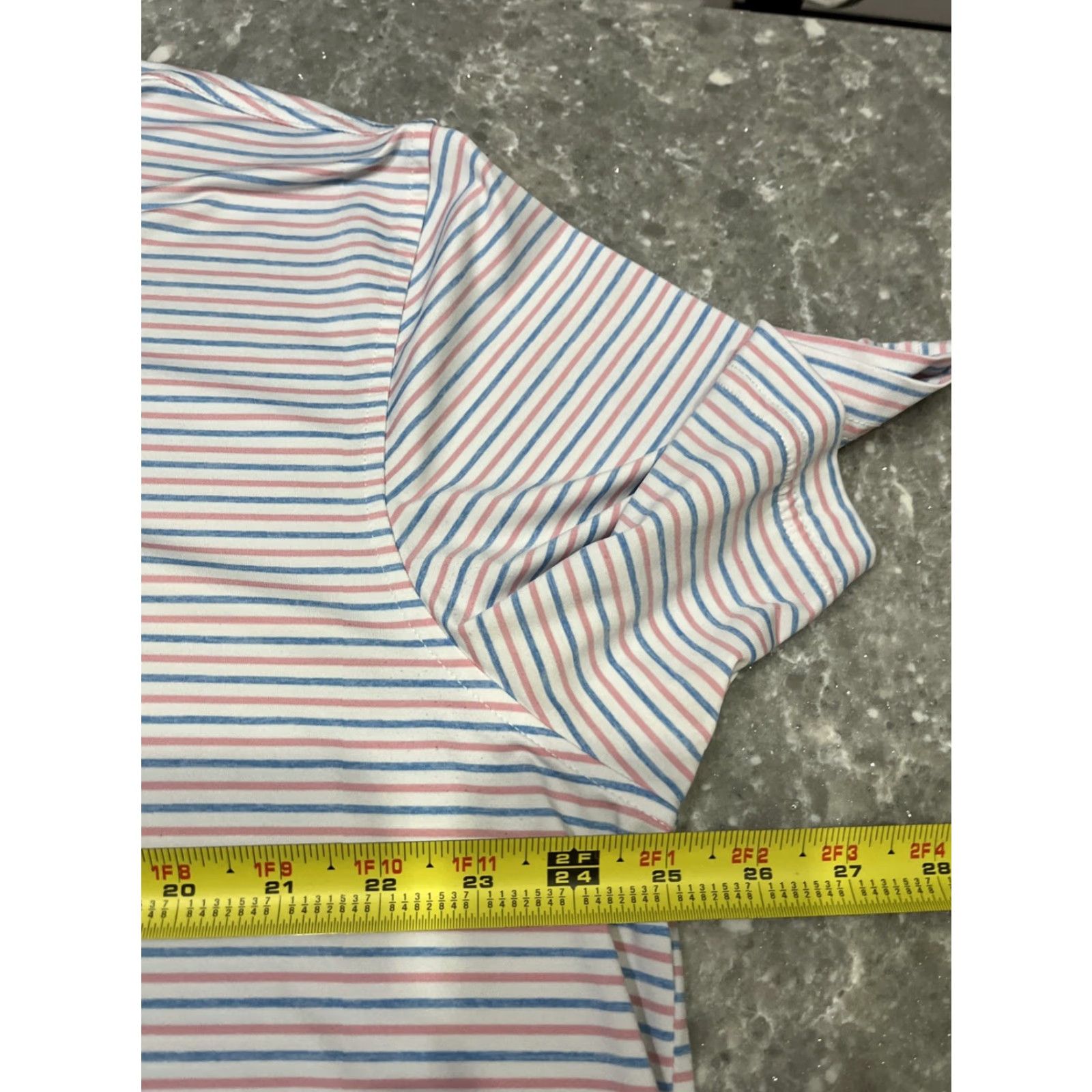 Vineyard Vines Vineyard Vines OTG On-The-Go Sankaty Performance Polo Shirt Striped XL Men Polo Short Sleeve Regular Multicolor Logo Spring Summer Golf Tennis Walking Size US XL / EU 56 / 4 - 4 Thumbnail