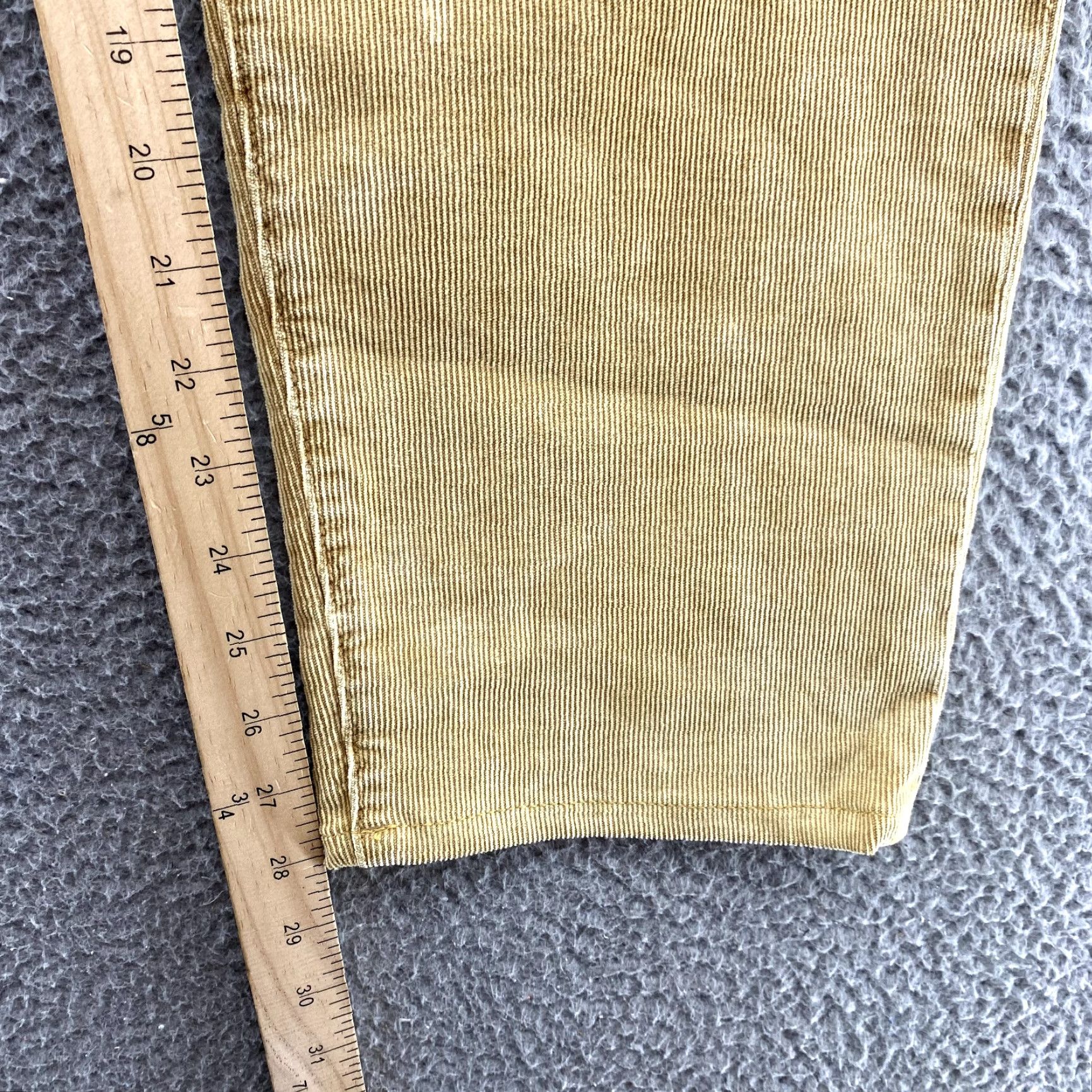 Vintage AG Adriano Goldschmied The Clyfton Corduroy Jeans Men's 32x28 Beige 90s Grunge Workwear Durable Relaxed Jeans Mens Size US 32 / EU 48 - 4 Thumbnail
