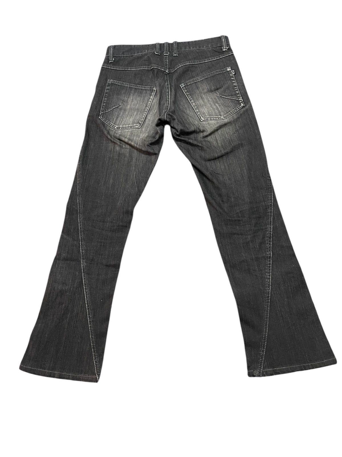 Japanese Brand × Le Grande Bleu (L.G.B.) × Morgan Homme 90s Flare Morgan De Toi Homme Spiral Cut Denim Jeans Size US 32 / EU 48 - 4 Thumbnail