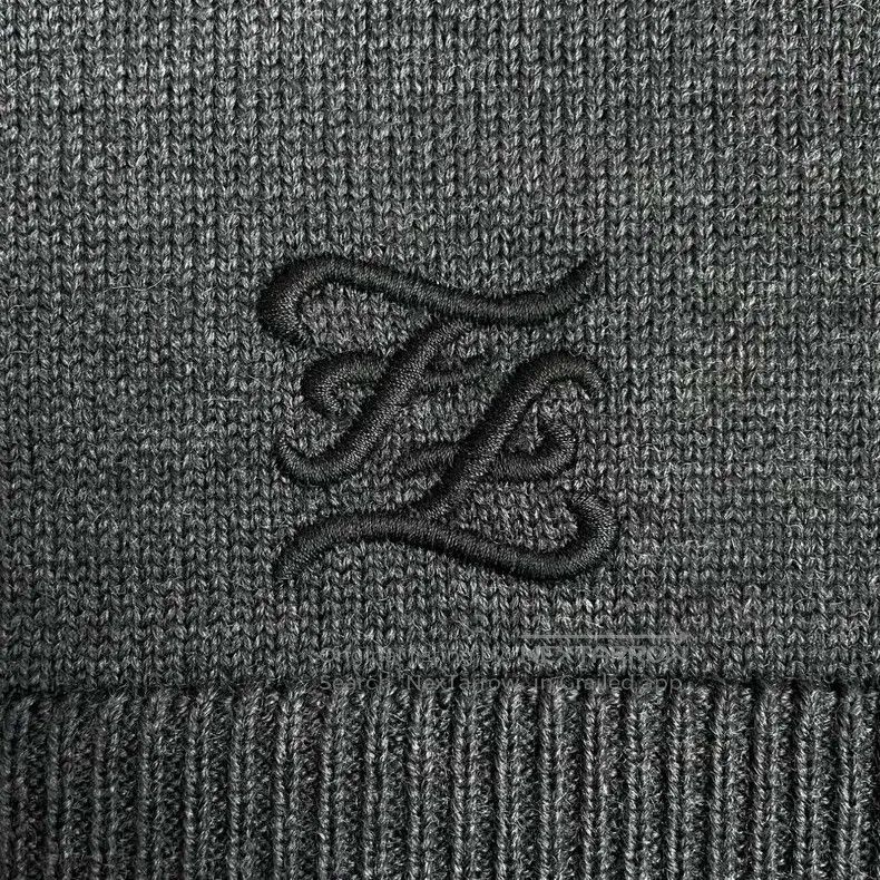 Fendi Fendi Double F Embroidered Logo Wool Knit Vest, Black Size US S / EU 44-46 / 1 - 3 Thumbnail