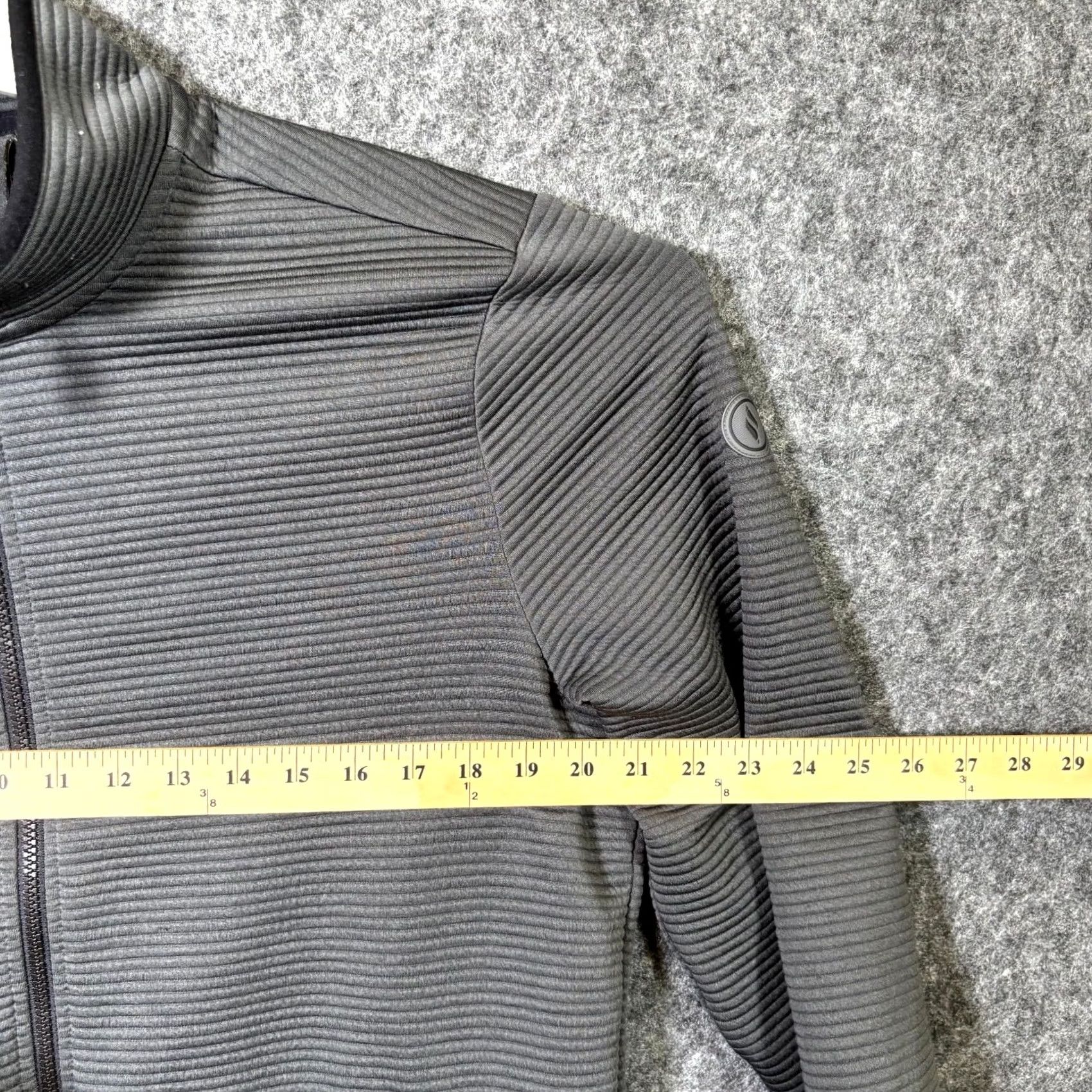SKECHERS Skechers The Hoodless Hoodie Ottoman Jacket Mens L Asphalt Gray Full Zip Jacket Size US L / EU 52-54 / 3 - 7 Thumbnail