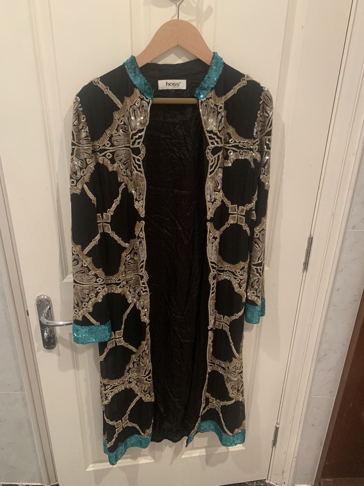 Hoss Intropia Hoss Sequined Long Coat Size M / US 6-8 / IT 42-44 - 1 Thumbnail