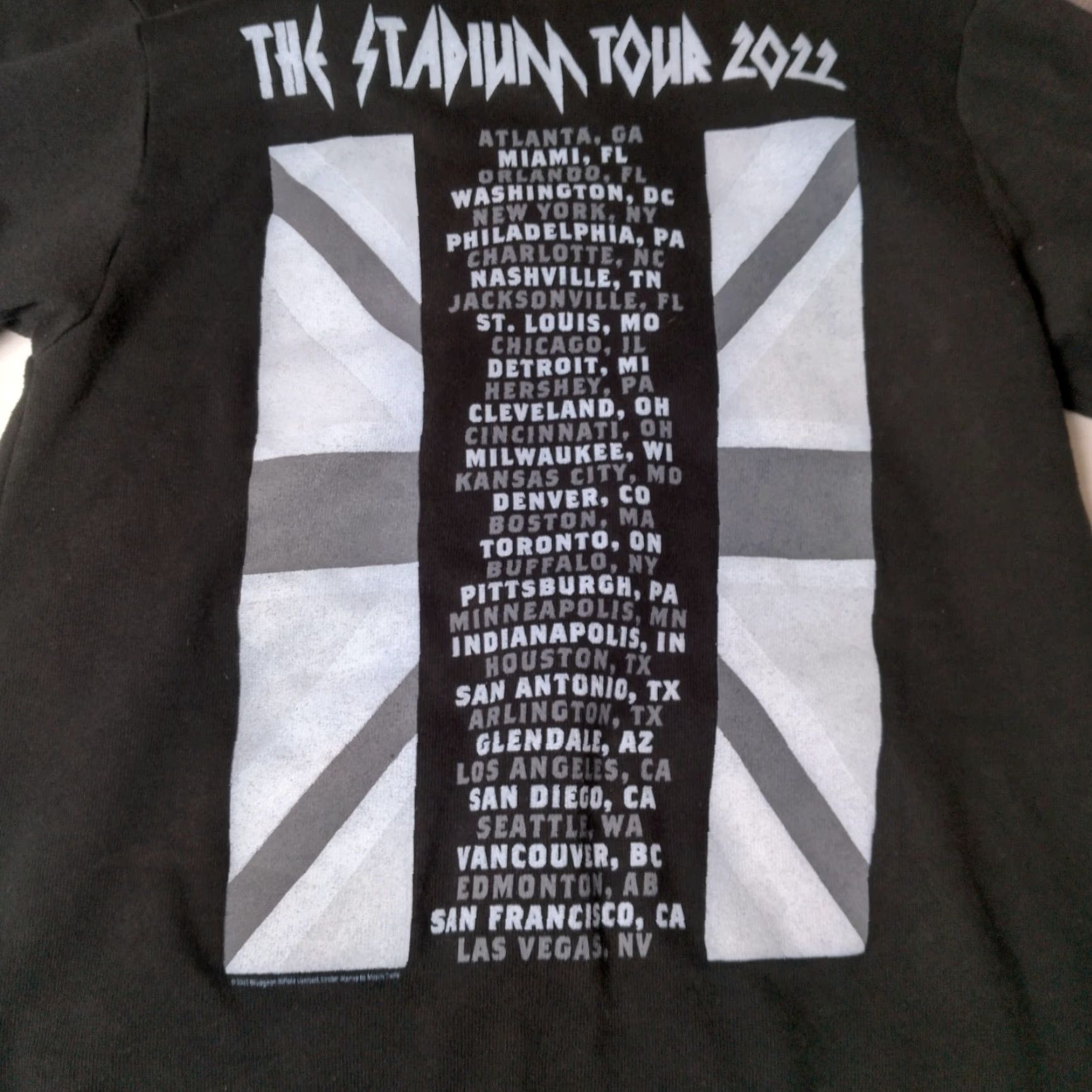 Vintage VINTAGE Def Leppard Hoodie Men Small Zip Up Rock Brigade Stadium Tour 2022 Black Cotton Blend Size US S / EU 44-46 / 1 - 5 Thumbnail