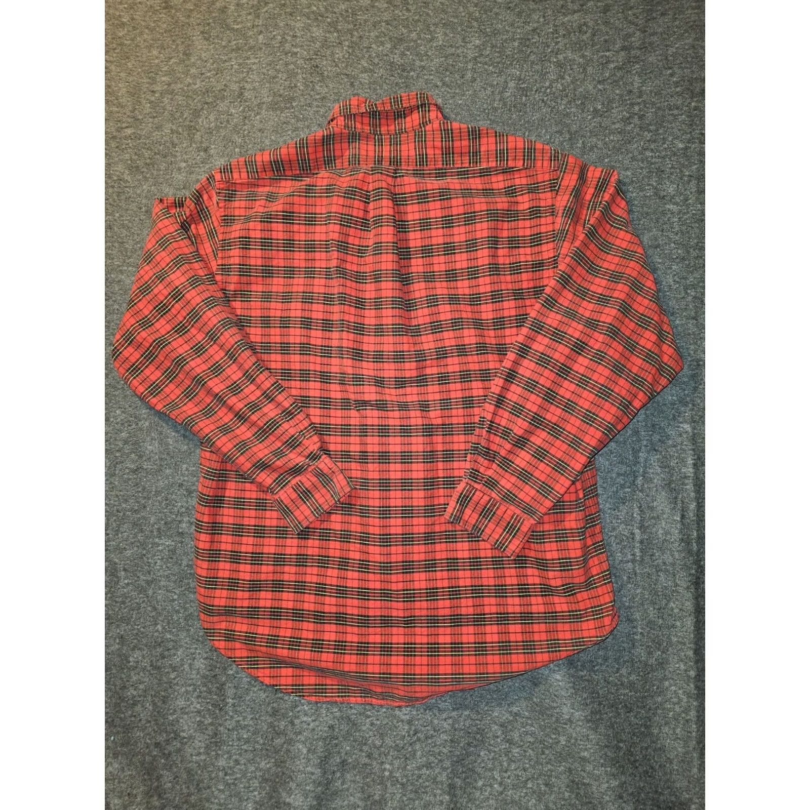 Ralph Lauren Ralph Lauren Button-Down Shirt Men's XL Red Plaid Long Sleeve Preppy Holidays Button-Front Embroidered Classic Fit Size US XL / EU 56 / 4 - 7 Thumbnail