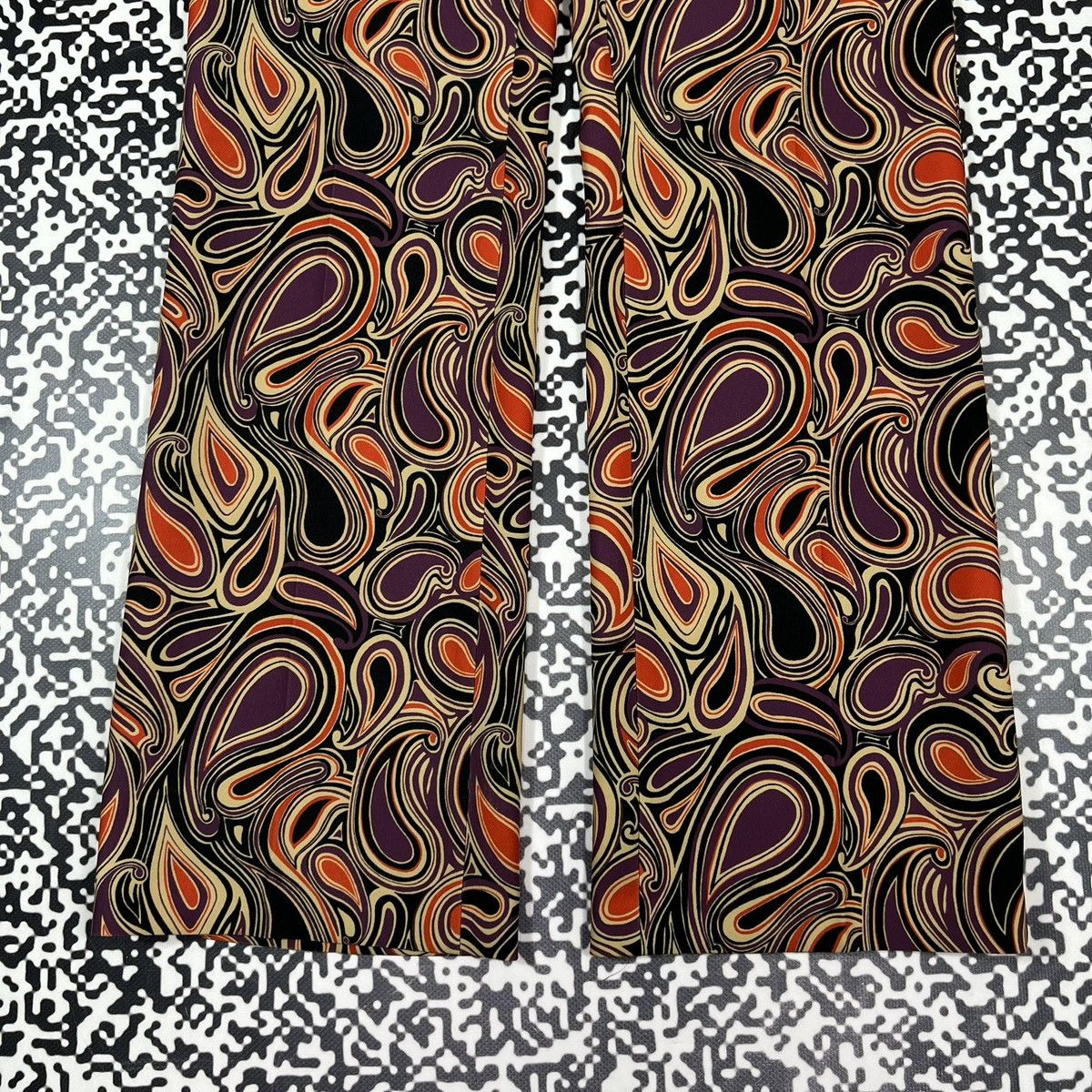 Vintage Raffaello Rossi Paisley Abstract Print Luxury Style Pants Size 27" / US 4 / IT 40 - 6 Thumbnail