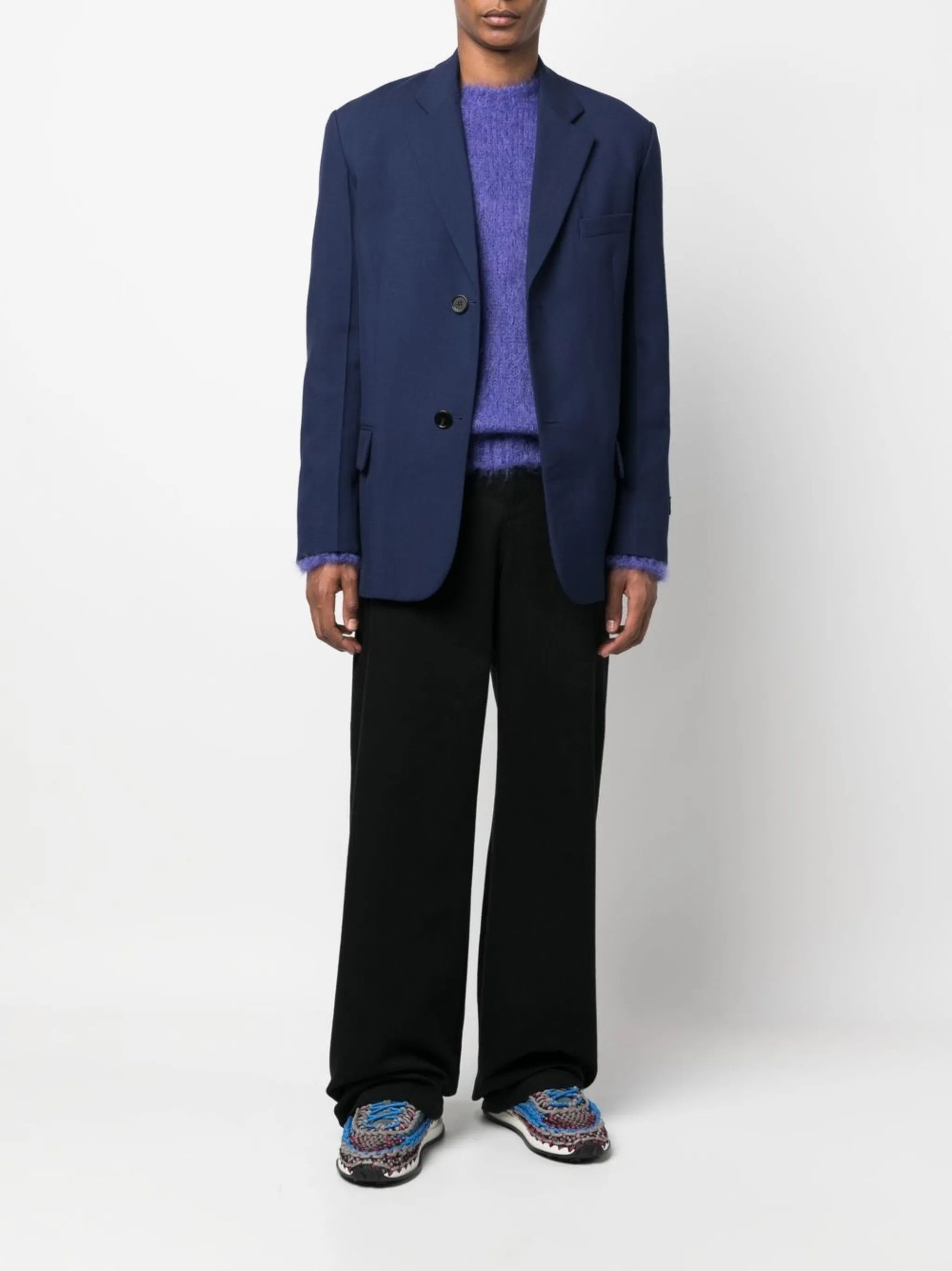 Marni o1y0225 Blazer in Midnight Blue Size US M / EU 48-50 / 2 - 5 Thumbnail