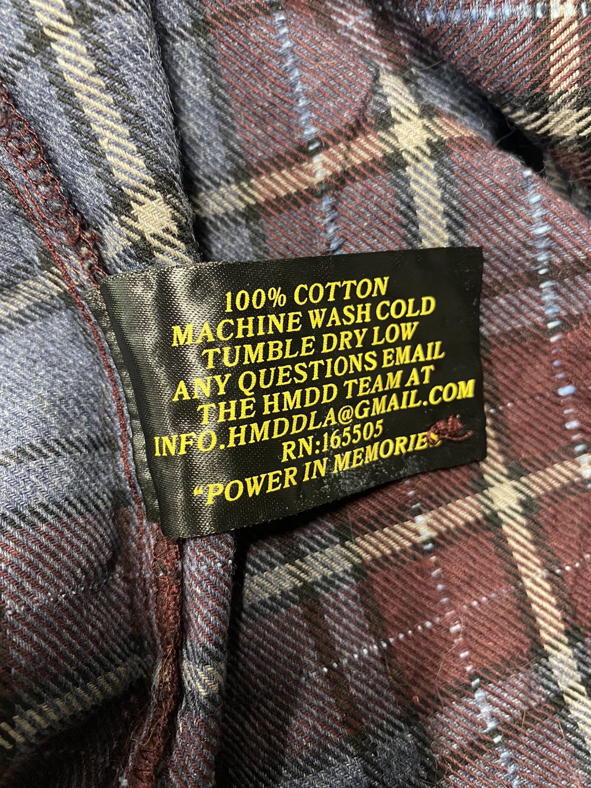 HMDD 💀HMDD Billie Jean Flannel Sz L💀 Size US L / EU 52-54 / 3 - 5 Thumbnail