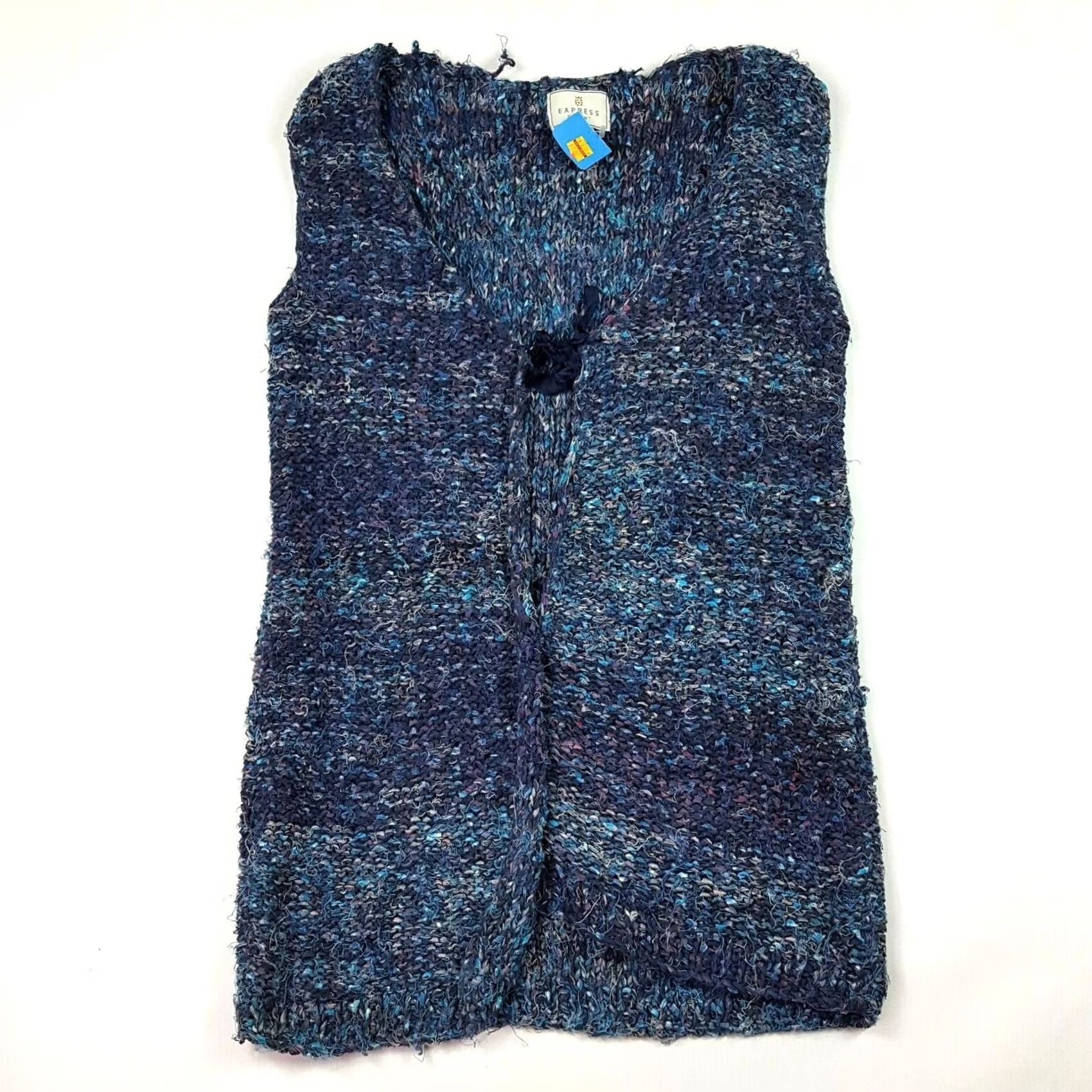 Vintage VINTAGE Blue Knit Vest Women M Sleeveless Retro Winter Express Tricot Sweater Outdoor Shirt Size M / US 6-8 / IT 42-44 - 2 Thumbnail
