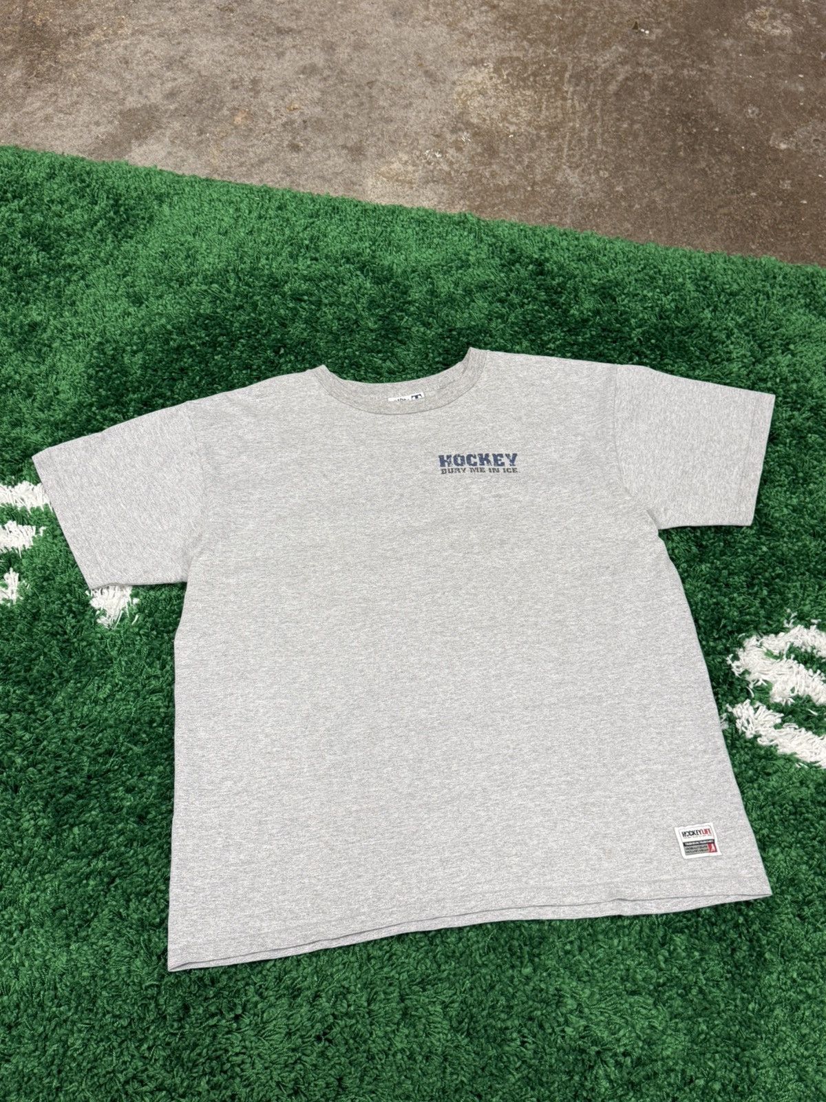Vintage RARE BURY ME IN ICE Hockey Y2K Logo Tee Grey Large Size US L / EU 52-54 / 3 - 2 Thumbnail