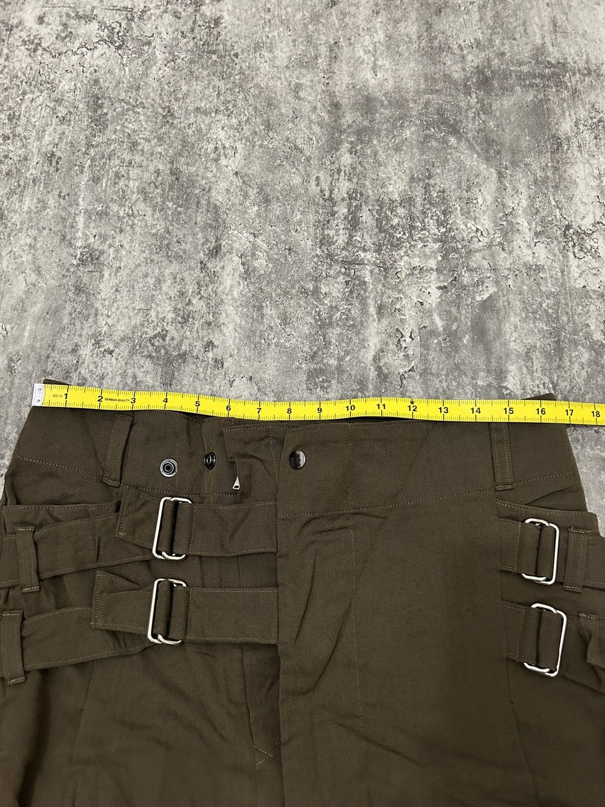 Seditionaries Japanese Brand GGD Wool Double Buckle Three Quarter Pants Size US 31 - 18 Thumbnail
