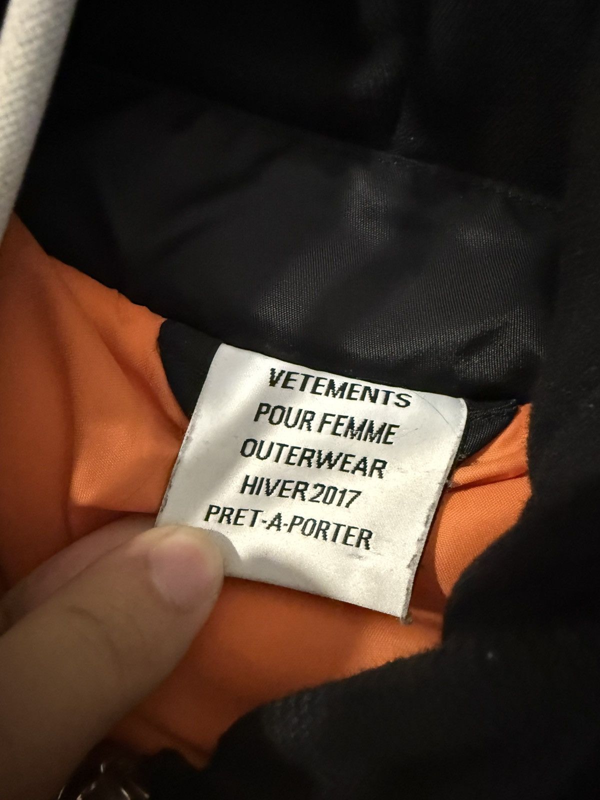 Vetements Vetements AW17 Total Fucking Darkness Bomber Size US S / EU 44-46 / 1 - 5 Thumbnail