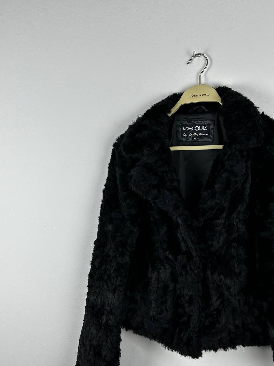 Vintage Vintage Faux Fur Cropped Biker Jacket Avantgarde Size S / US 4 / IT 40 - 4 Thumbnail