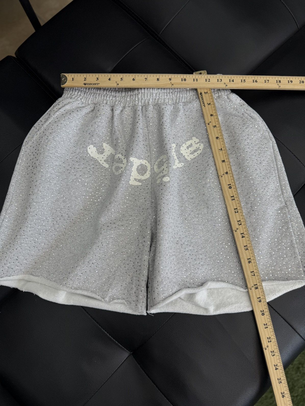 Sp5der Sp5der VVS Rhinestone Cotton Shorts Size (Medium) NEW Size US 30 / EU 46 - 7 Thumbnail