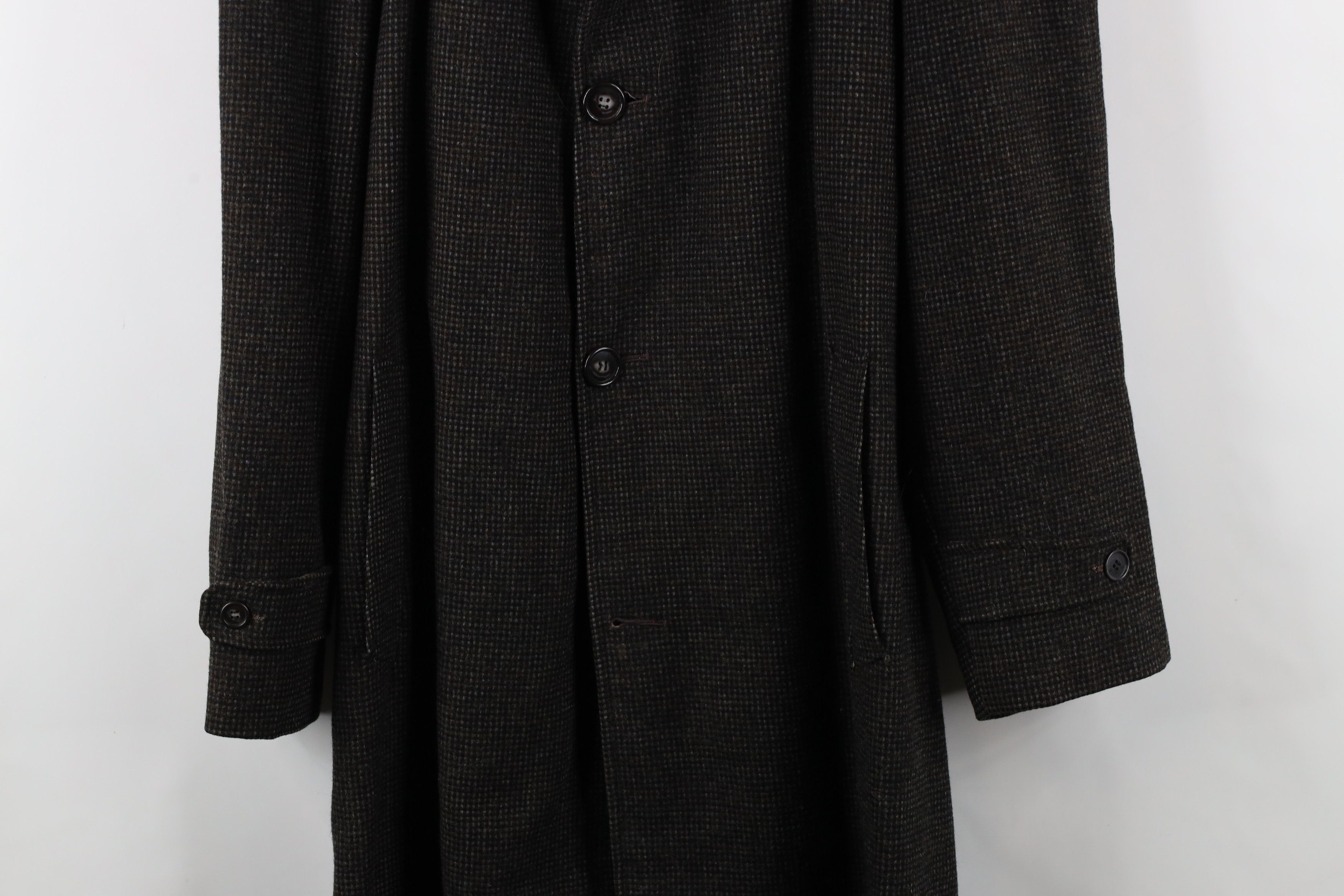 Vintage Vintage 50s 60s Streetwear Wool Topcoat Overcoat Jacket USA Size US XXL / EU 58 / 5 - 3 Thumbnail