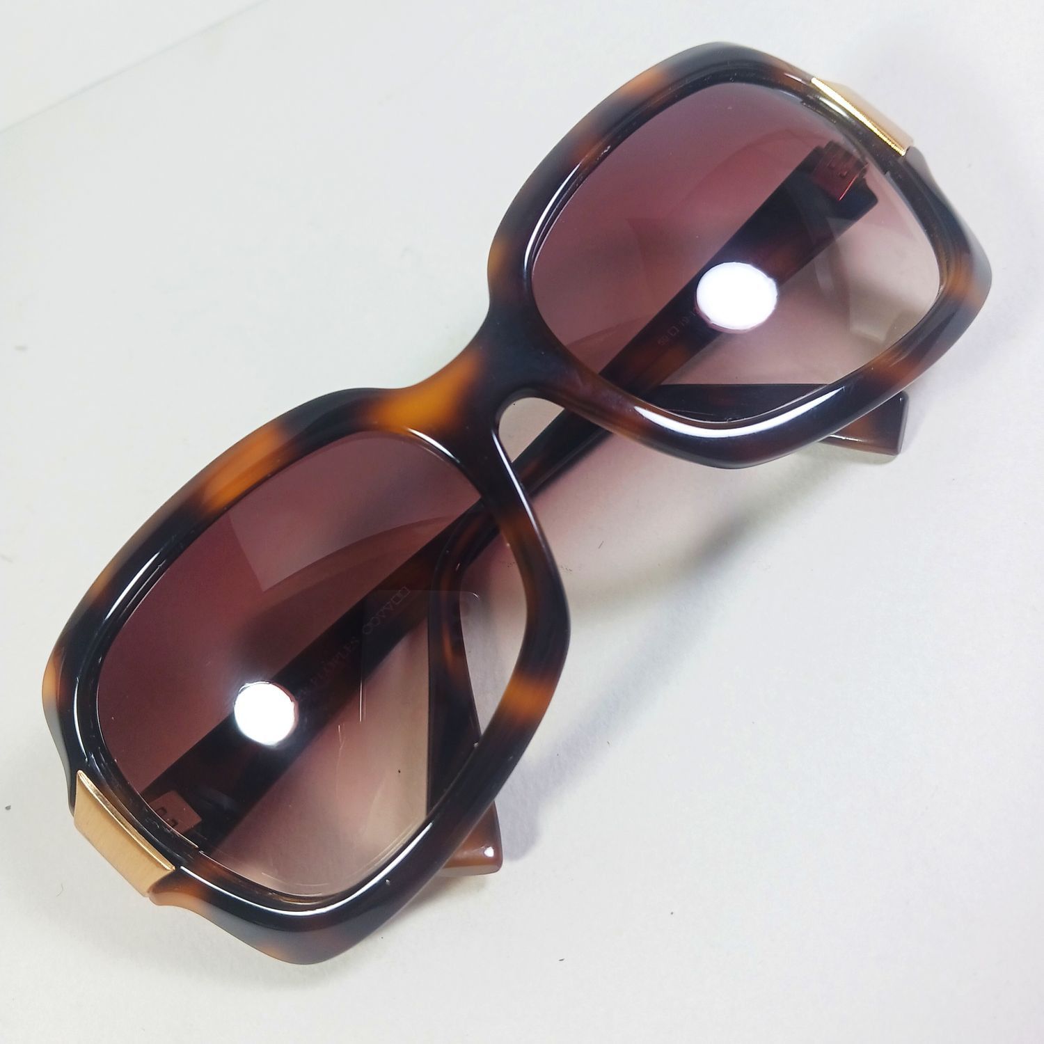 Oliver Peoples Oliver Peoples Vilette Tortoise Brown/Gold Sunglasses w/Case Size ONE SIZE - 10 Thumbnail