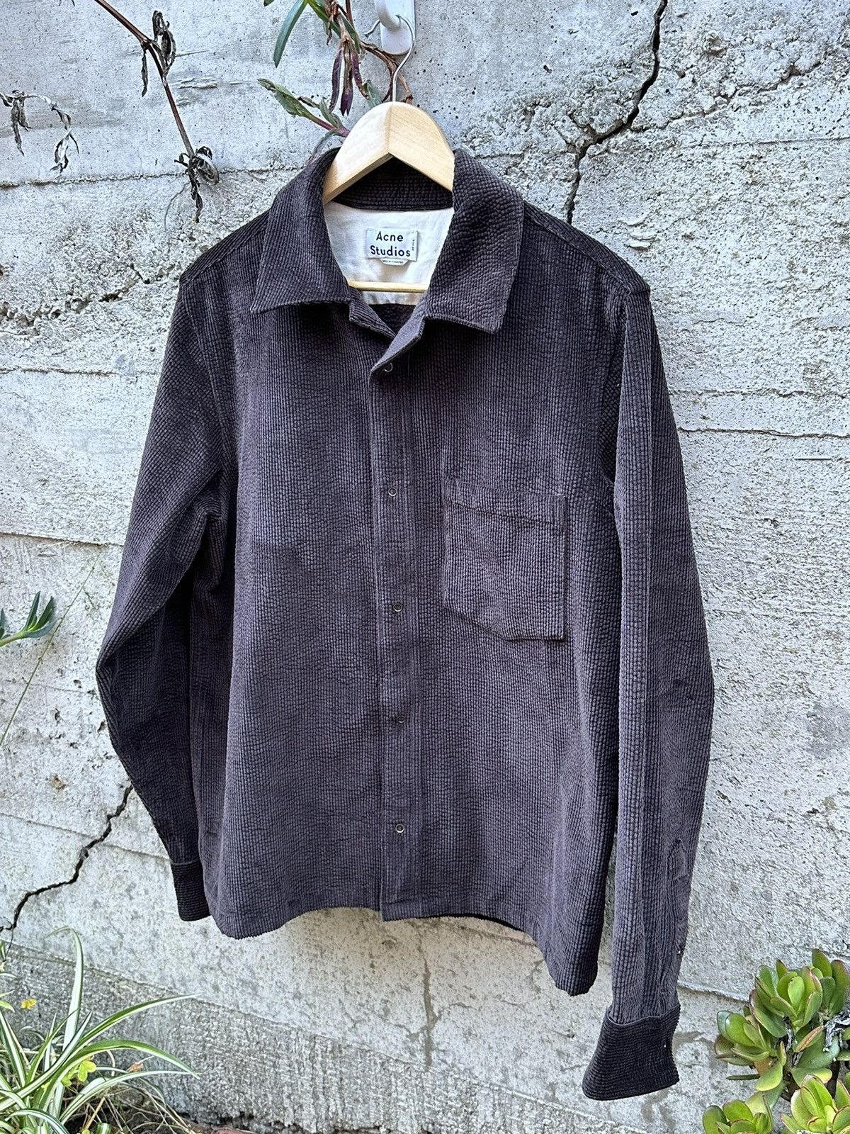 image of Grail Acne Studios Textured Corduroy Shacket, Men's (Size Medium)