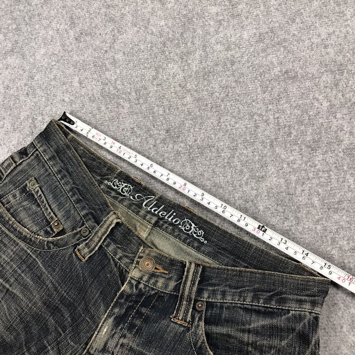 14th Addiction × If Six Was Nine FLARED🔥BOOTCUT ALDELIO JAPAN DISTRESSED DENIM PANTS Size US 30 / EU 46 - 20 Thumbnail
