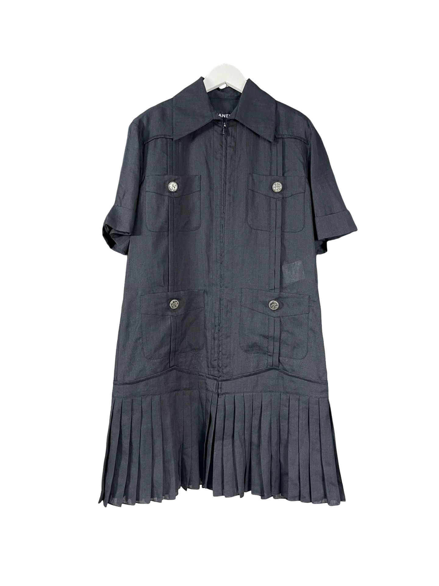 Chanel Chanel Logo Button Mini Dress Size 34 Size XS / US 0-2 / IT 36-38 - 1 Thumbnail