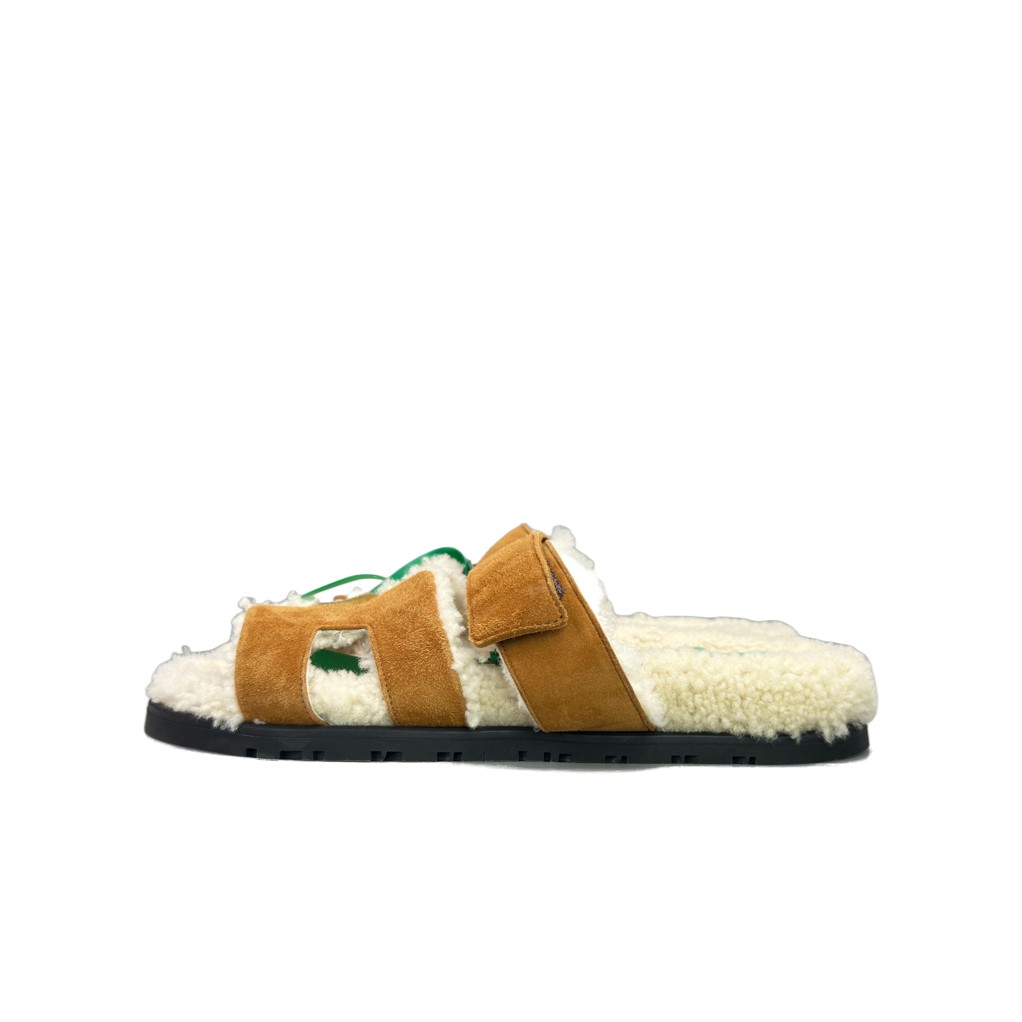 Hermes Hermes Chypre Shearling Sandals Size 36 Size US 5 / IT 35 - 1 Thumbnail