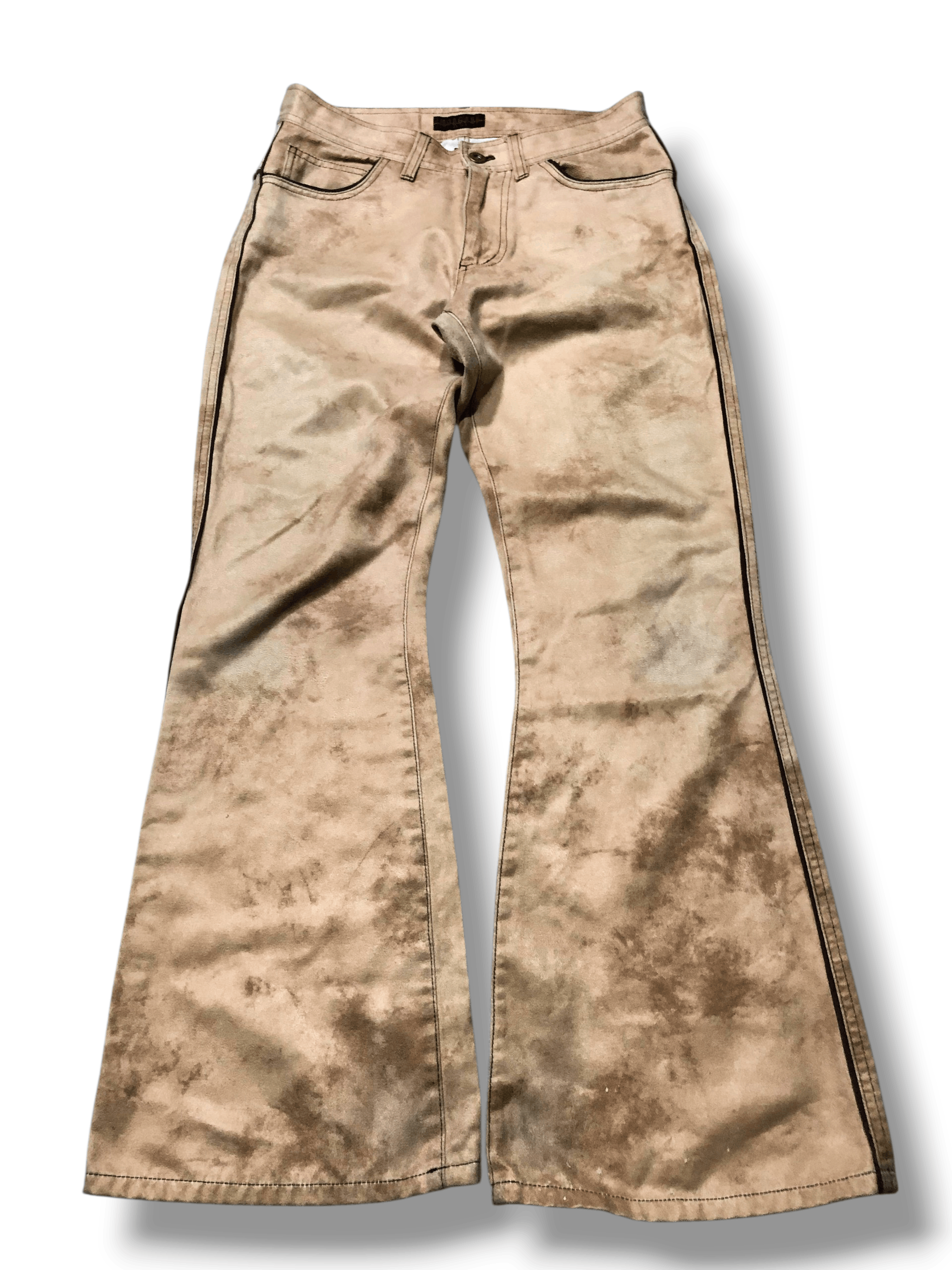 Beauty Beast Morgan Homme Cowhide Leather Flared Pants Size US 30 / EU 46 - 1 Thumbnail