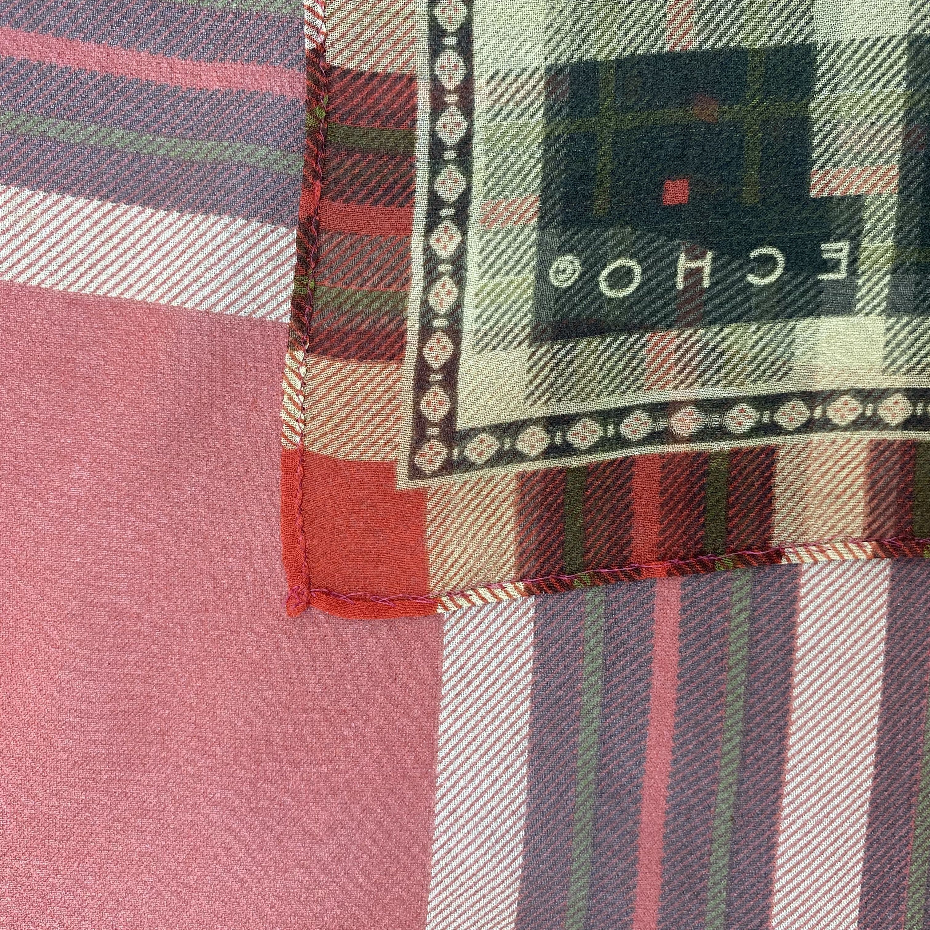 Japanese Brand Vintage Echo SILK Scarf Twill Stole Wraps Scarves Size ONE SIZE - 9 Thumbnail