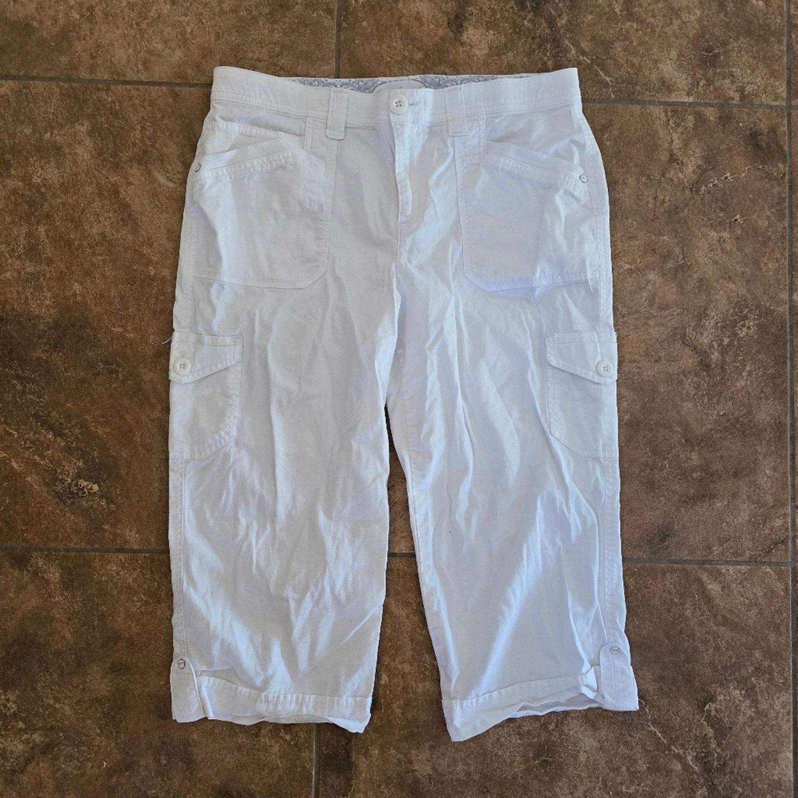 Gloria Vanderbilt White | GLORIA VANDERBILT | Casual Capri Size 32" / US 10 / IT 46 - 1 Thumbnail