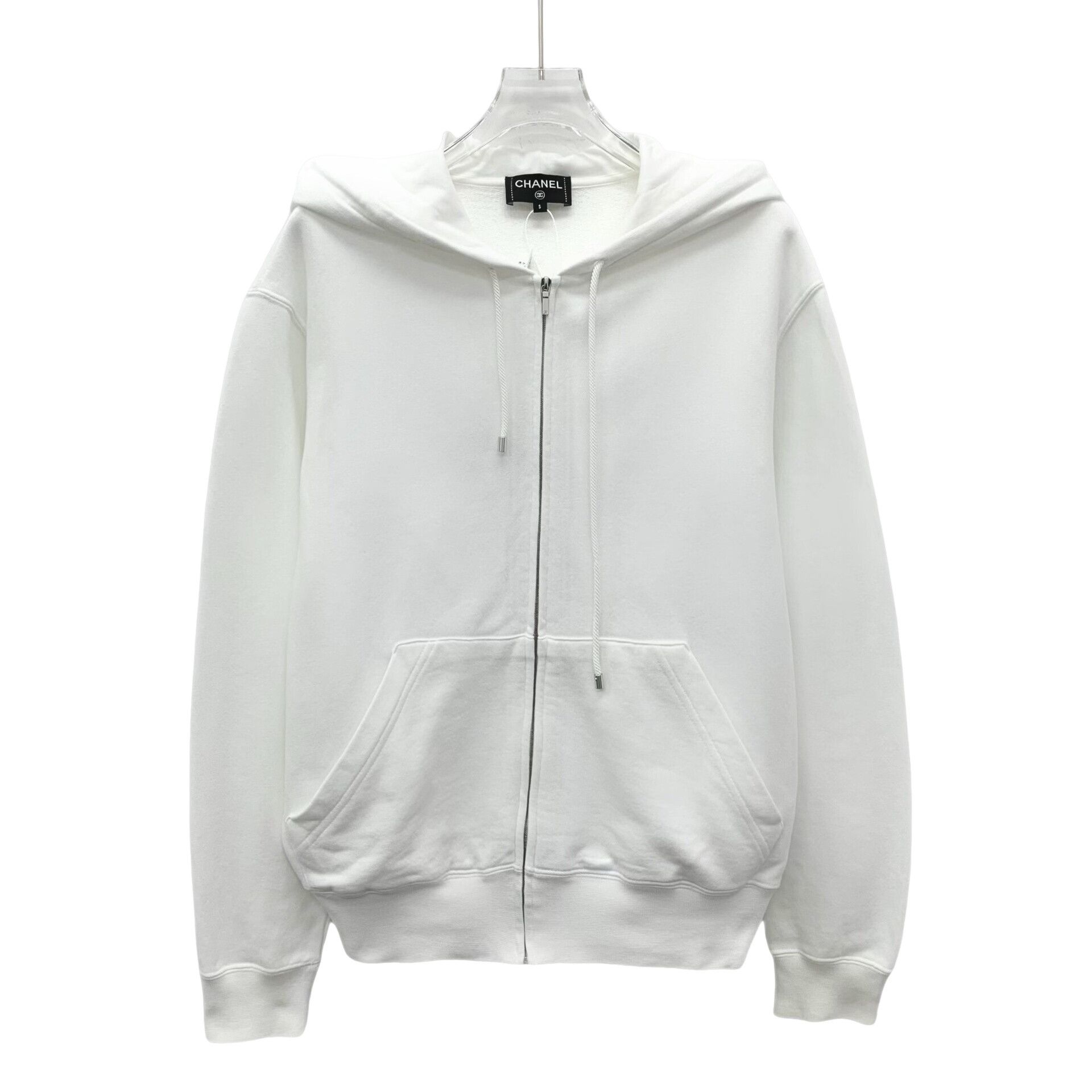 Chanel Chanel Camellia Logo Graphic Zip Hoodie S Size S / US 4 / IT 40 - 1 Thumbnail