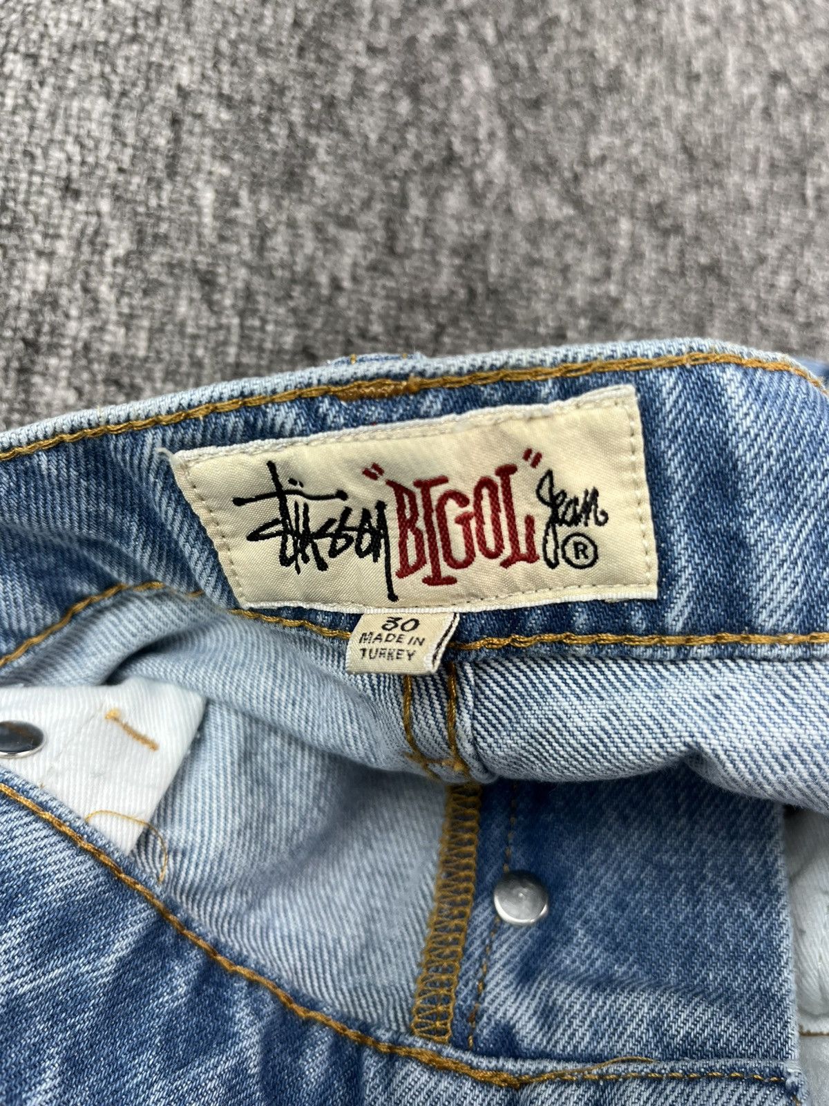 Stussy Stussy big ol double SS jeans Size US 30 / EU 46 - 8 Thumbnail